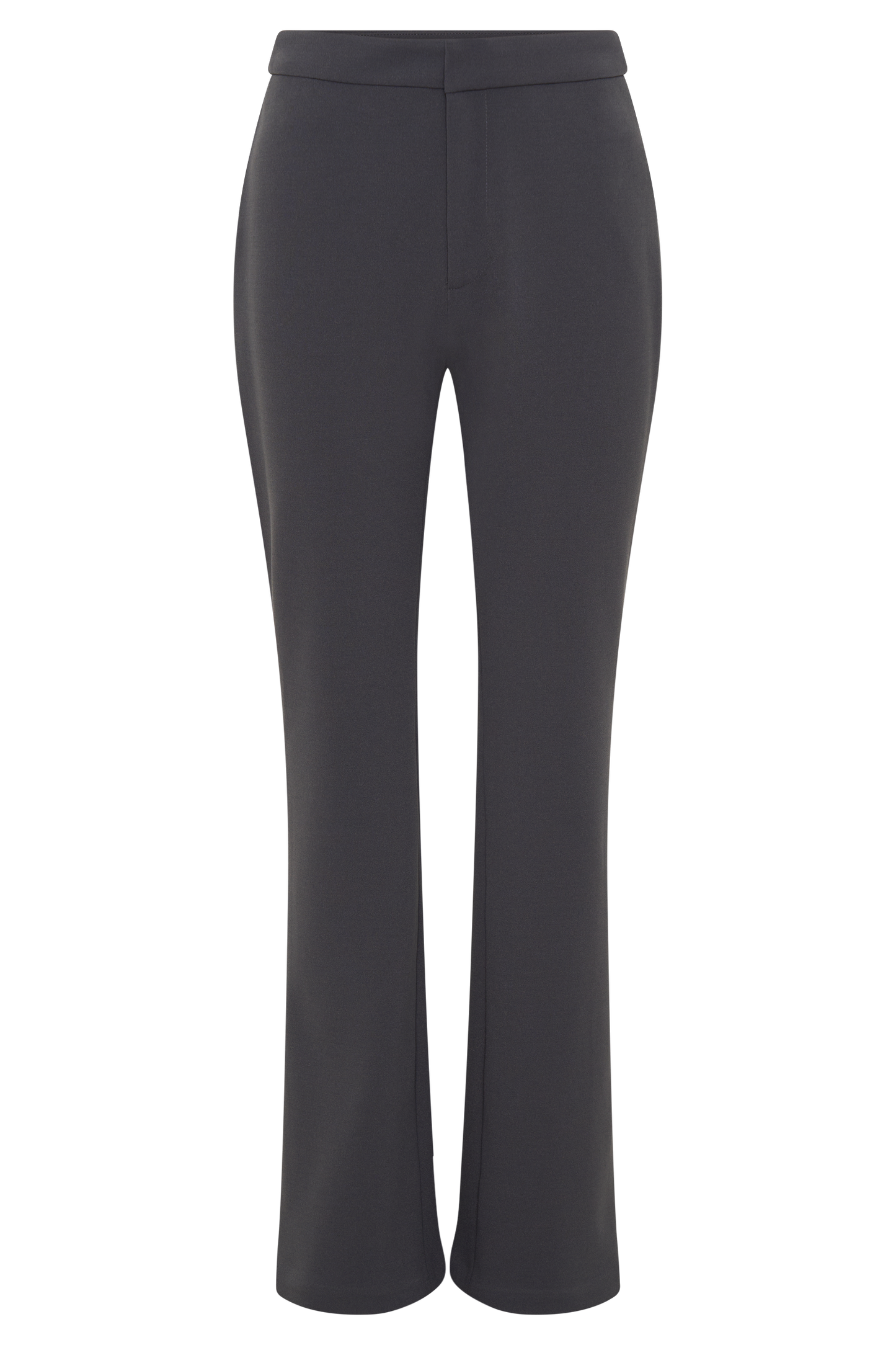 Pantalon Marion, coupe ajustée et évasée - Gris anthracite