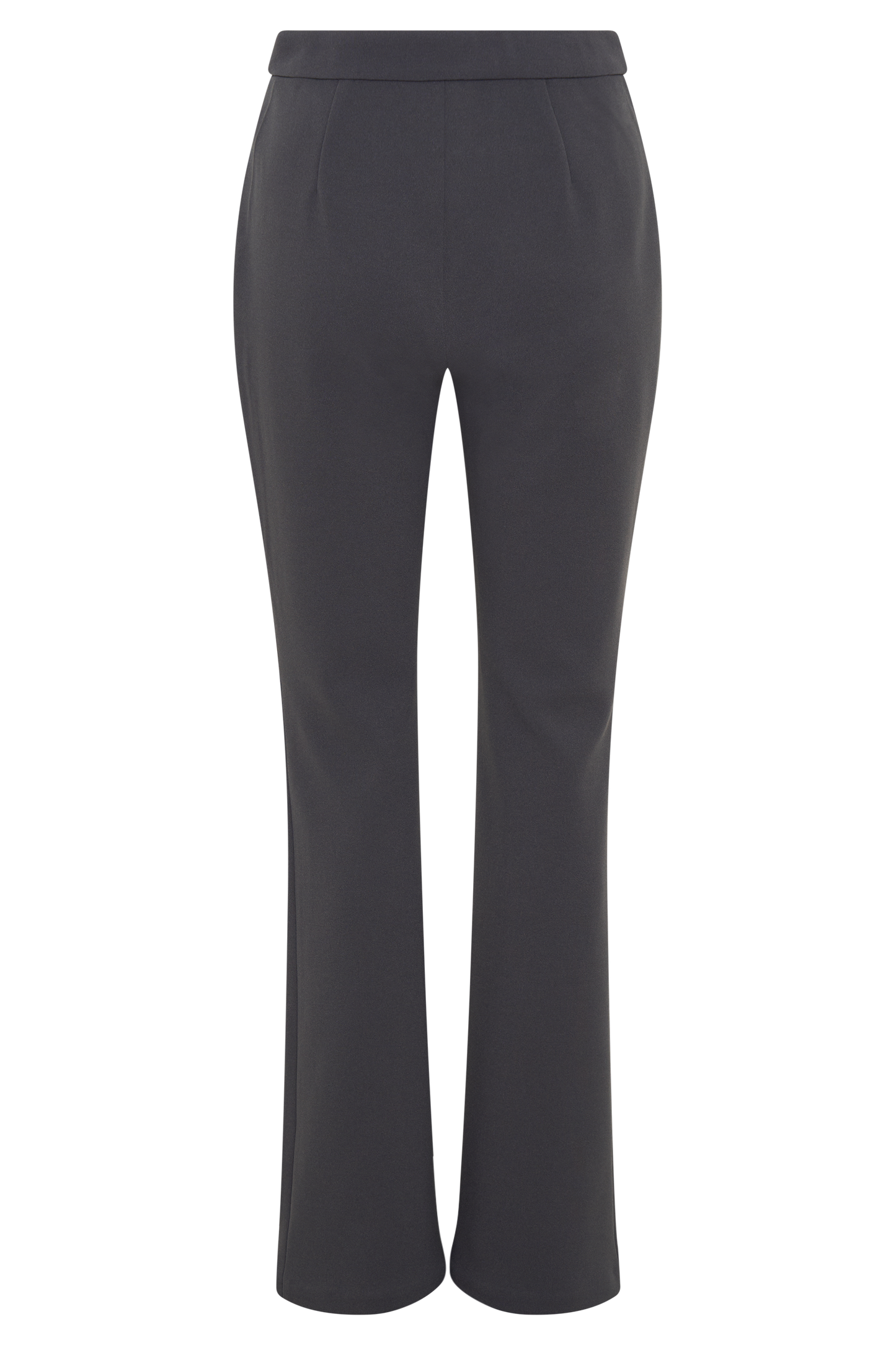 Pantalon Marion, coupe ajustée et évasée - Gris anthracite