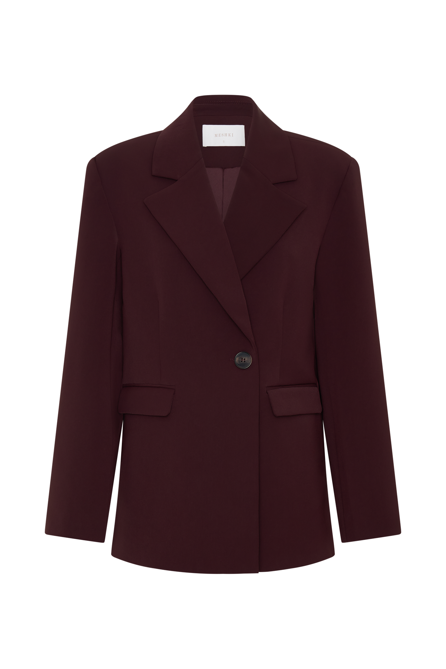 Blazer Mateo taille oversize - couleur bois de manguier