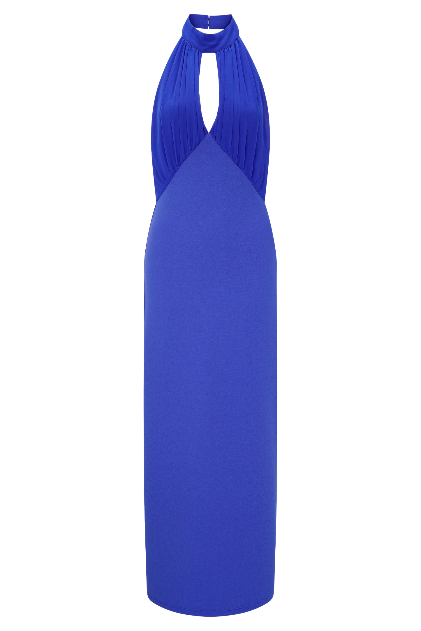 Robe midi Mierah à décolleté halter - Bleu cobalt