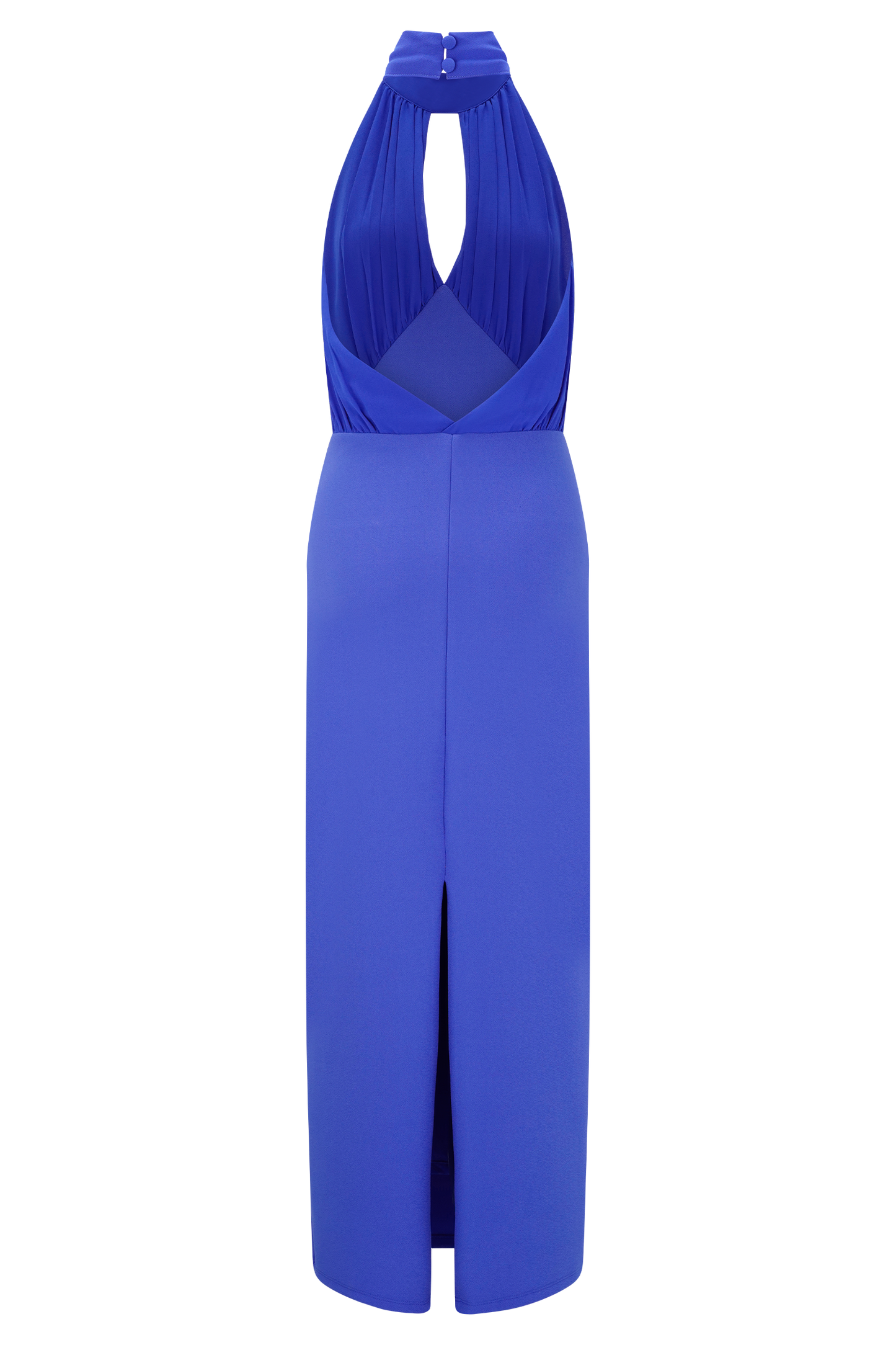 Robe midi Mierah à décolleté halter - Bleu cobalt