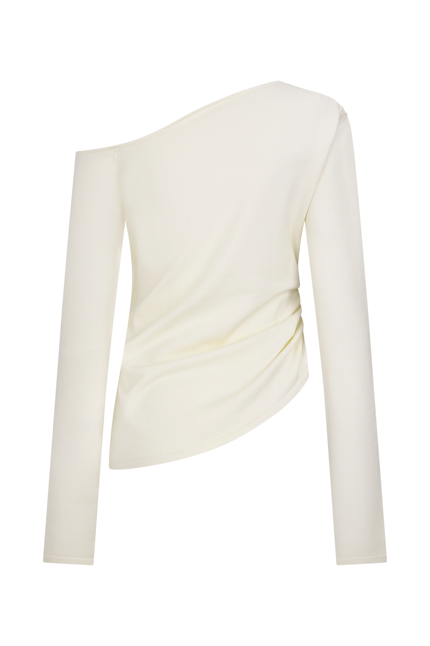 Top en tricot Miles à épaules dénudées - Ivoire