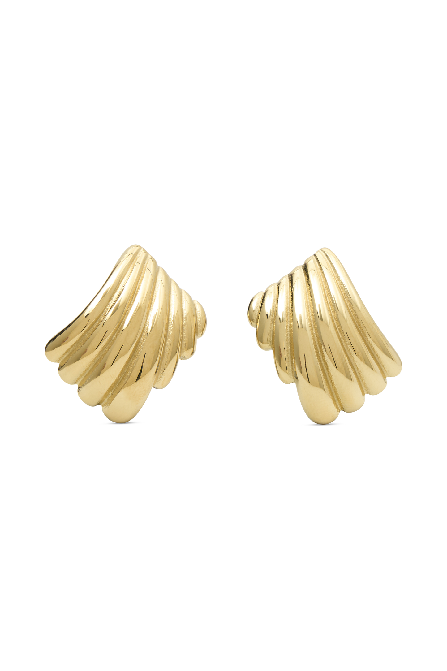 Boucles d'oreilles carrées texturées Olympia - Or