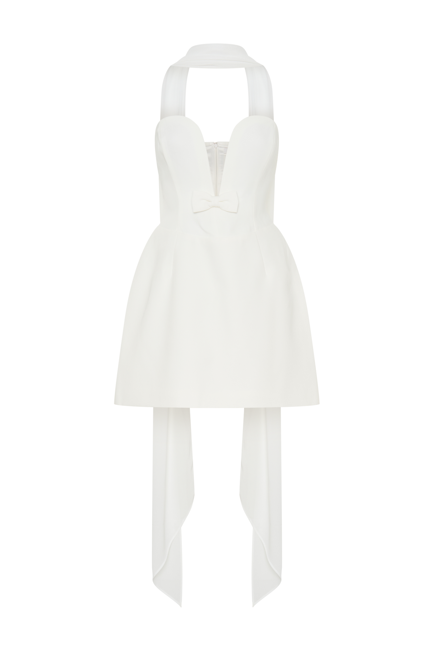 Mini-robe tailleur sans bretelles Orellia - Ivoire