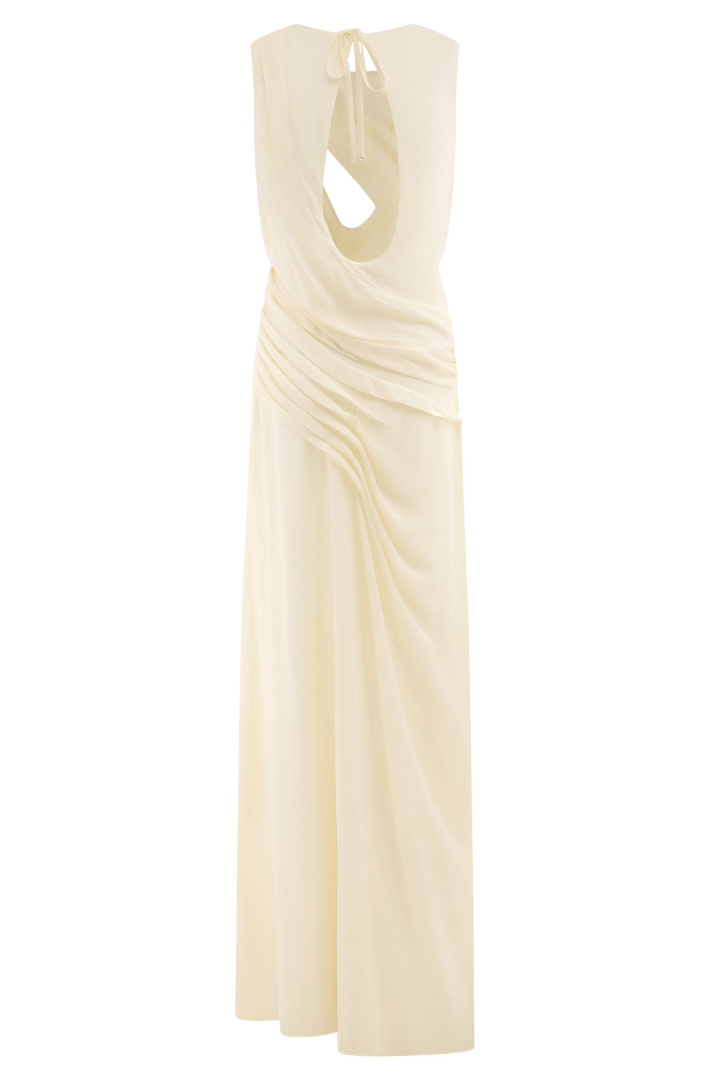 Robe Maxi en Chiffon Oria - Ivoire