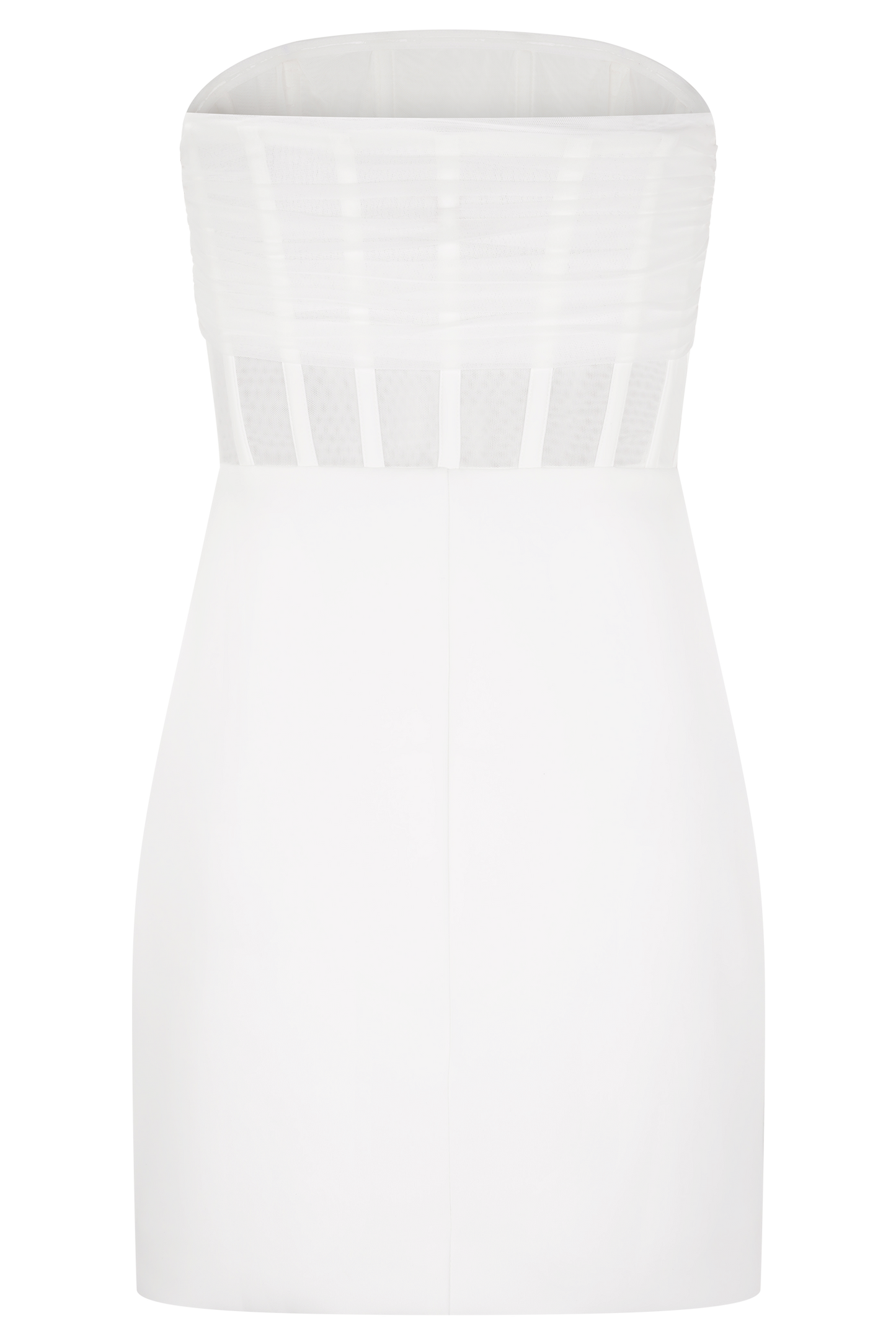 Mini-robe corset en maille Palmer - Ivoire