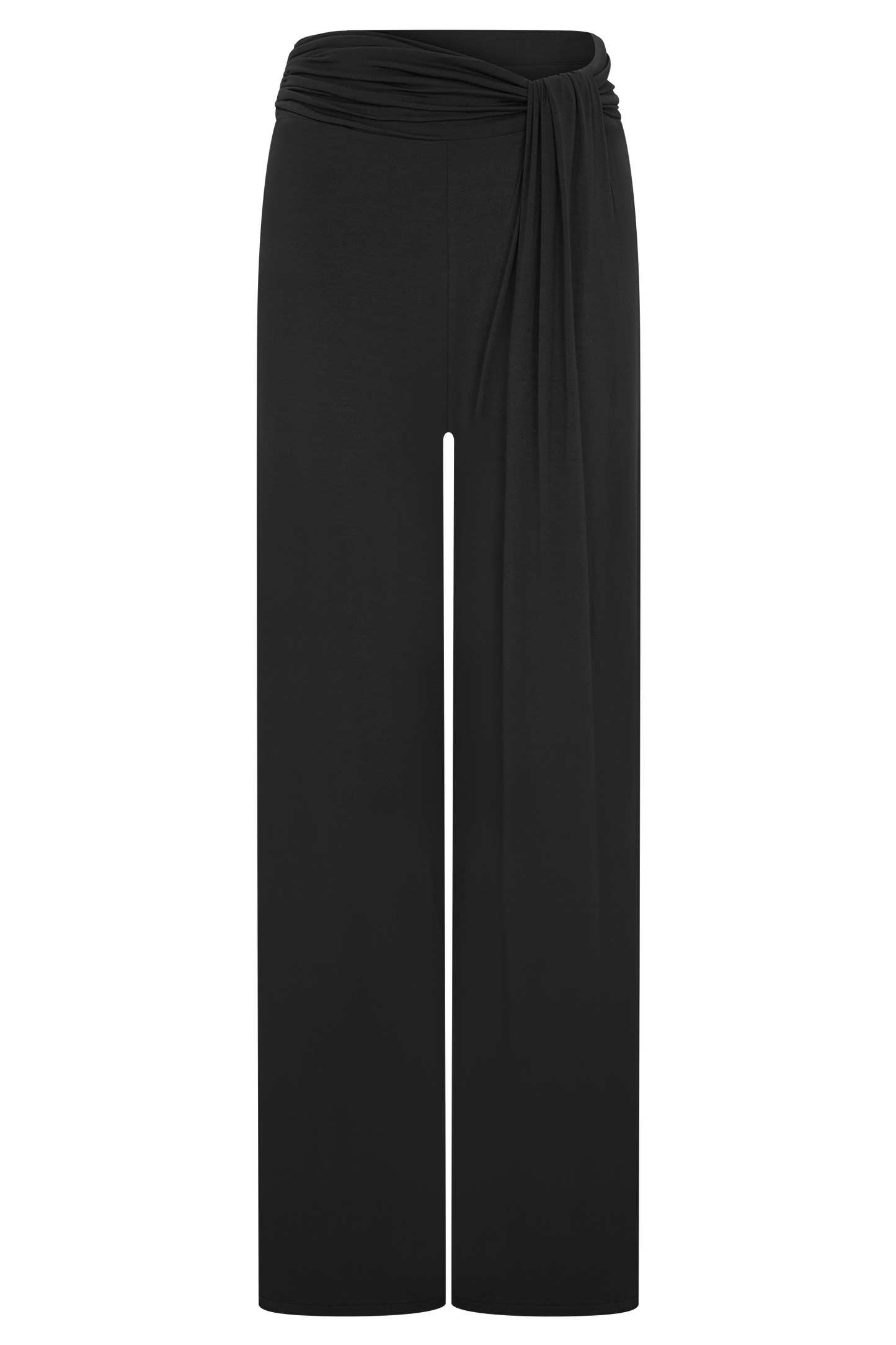 Pantalon droit en modal Ramona - Noir