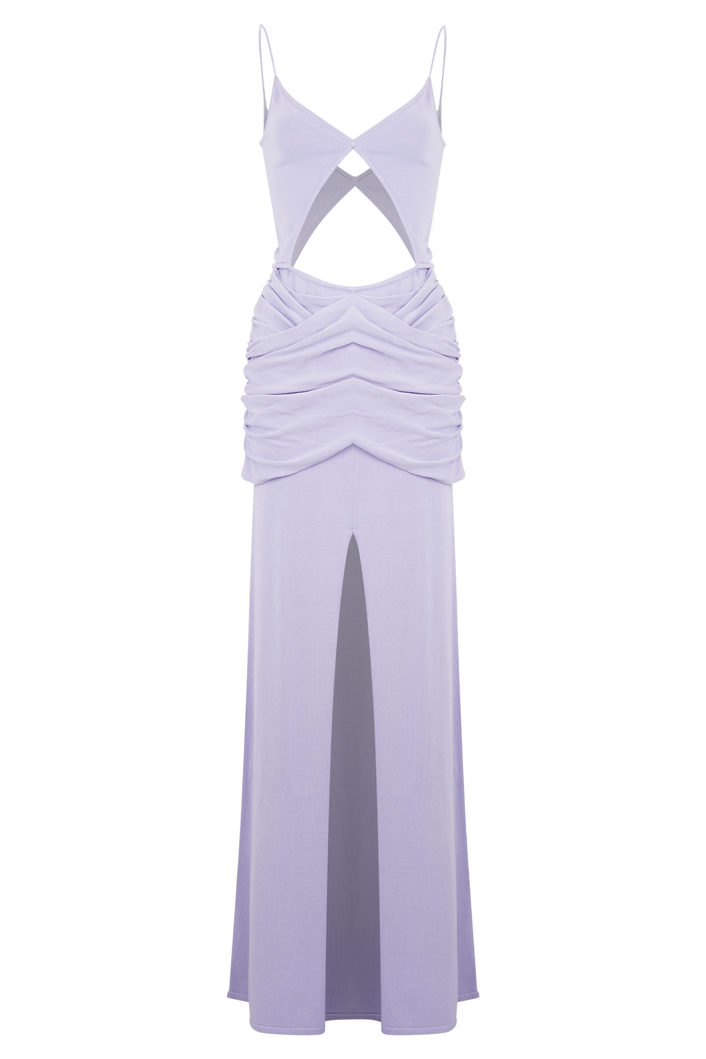 Robe Maxi Tricotée à Envelopper Reama - Bleu Bleuâtre