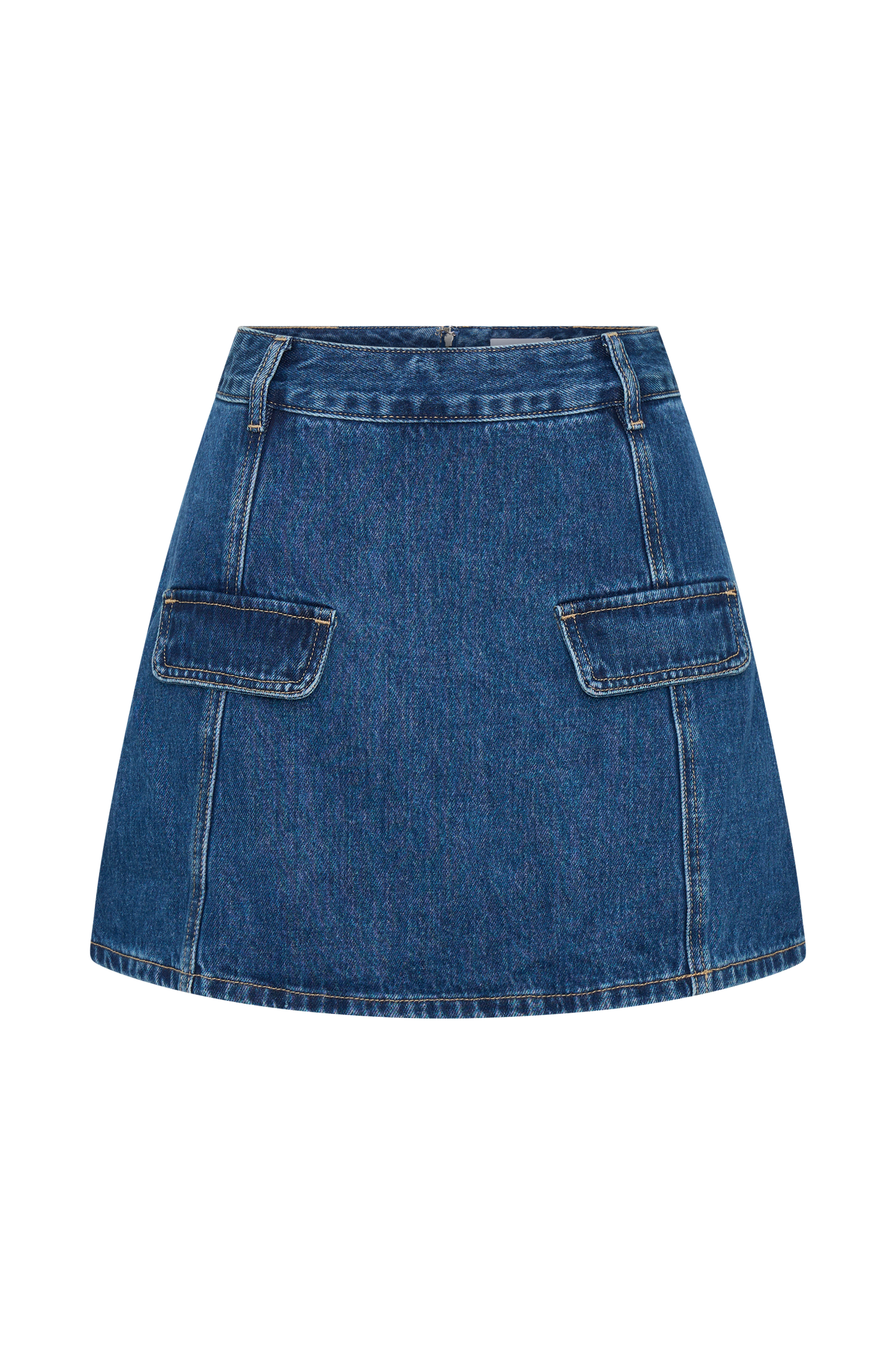 Rosalyn Mini Jupette en Jean - Bleu Foncé