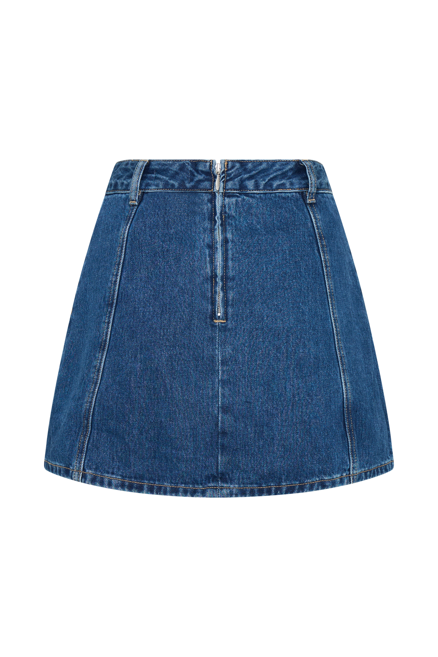 Rosalyn Mini Jupette en Jean - Bleu Foncé