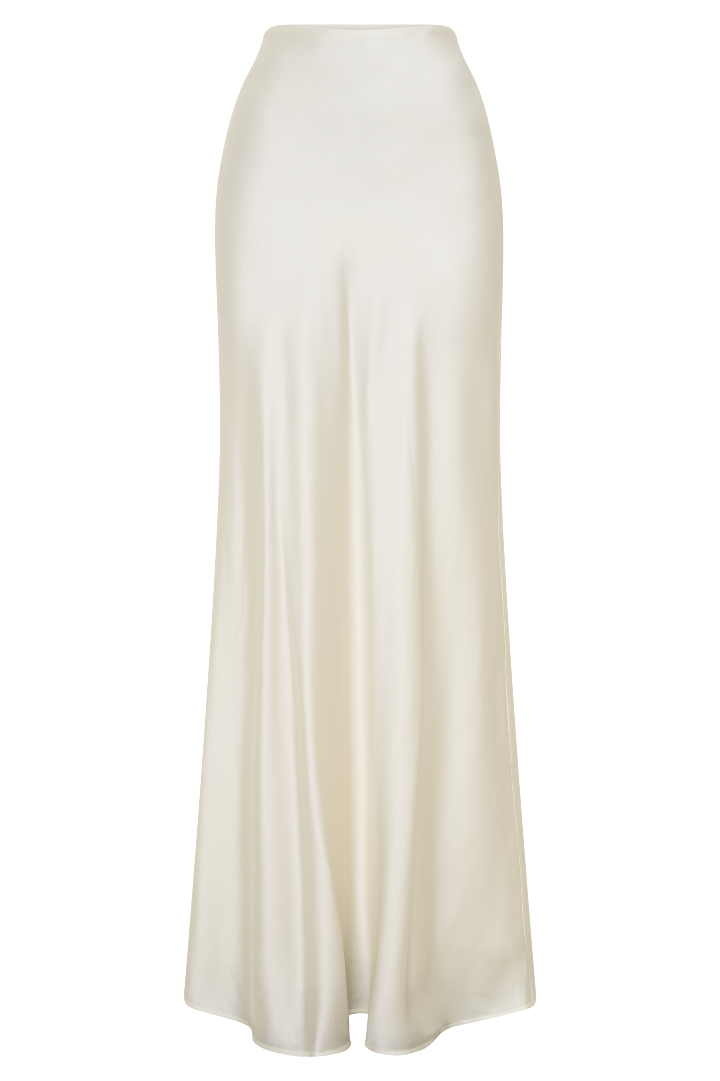 Jupe Maxi Sabrina en Mélange de Soie - Ivoire