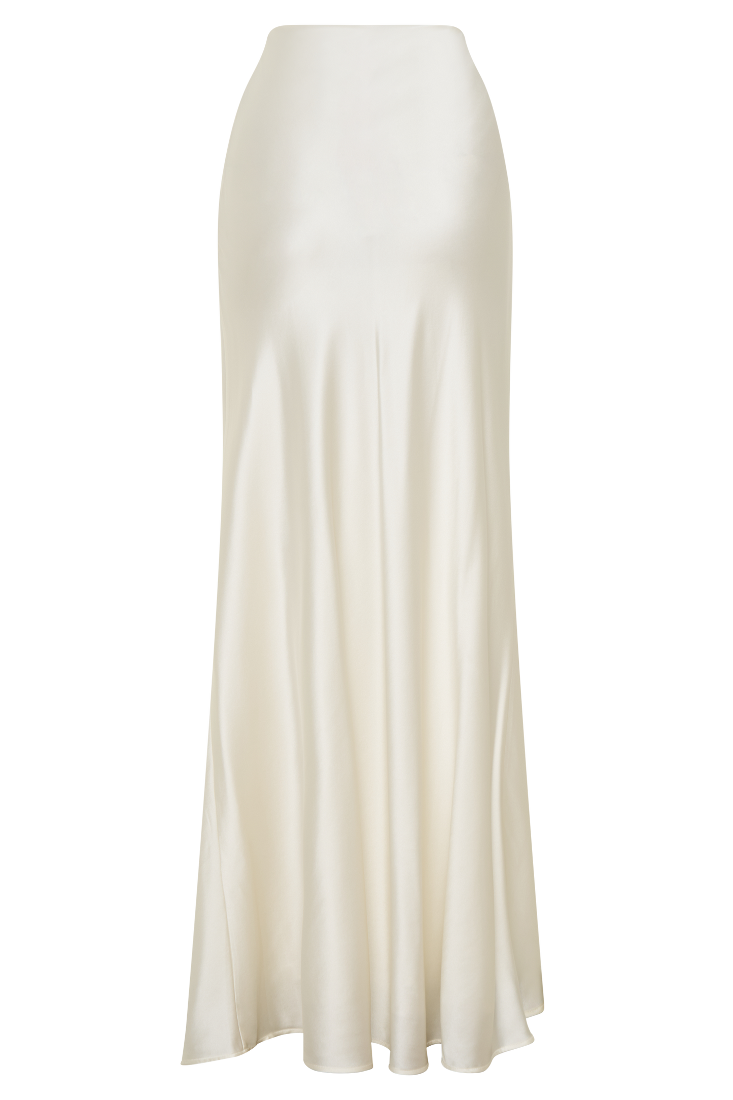 Jupe Maxi Sabrina en Mélange de Soie - Ivoire