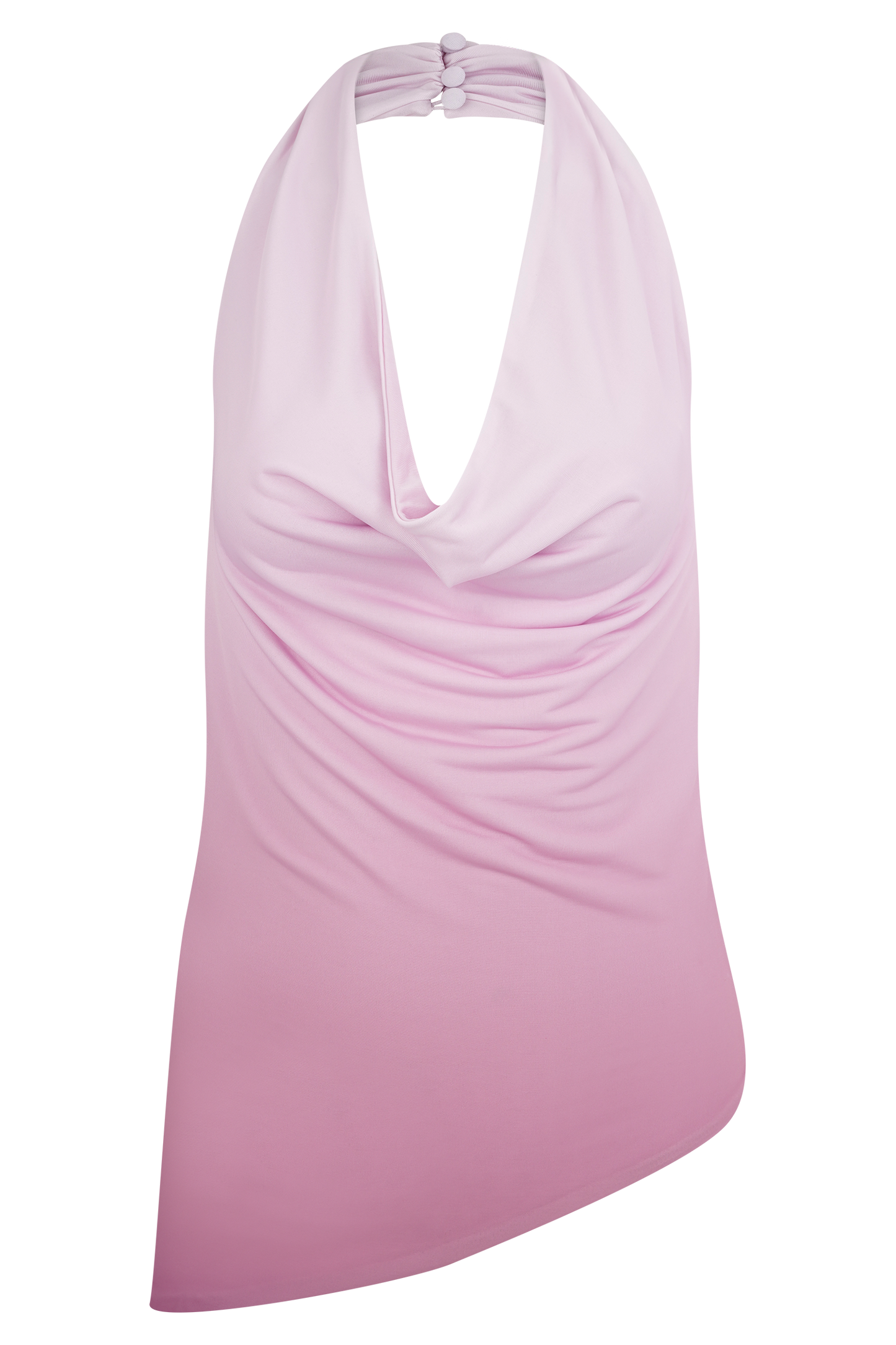 Halter asymétrique Safiya - Rose Ombré