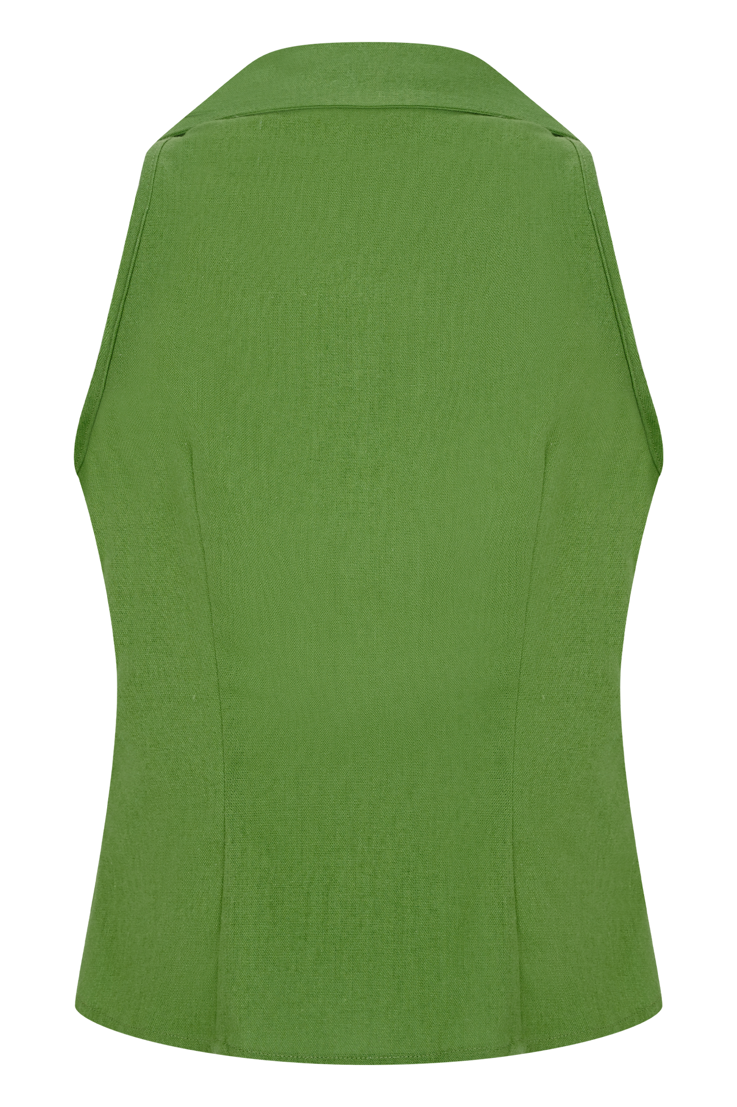 Chemise en lin sans manches Scout - Verte