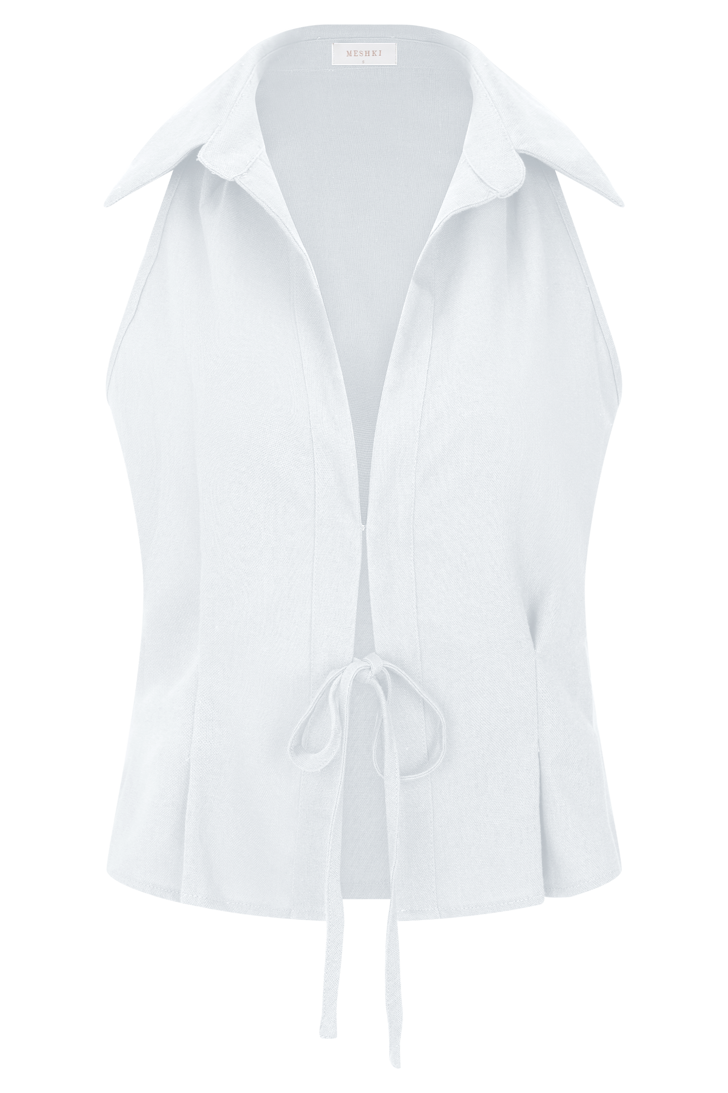 Chemise en lin sans manches Scout - Blanche