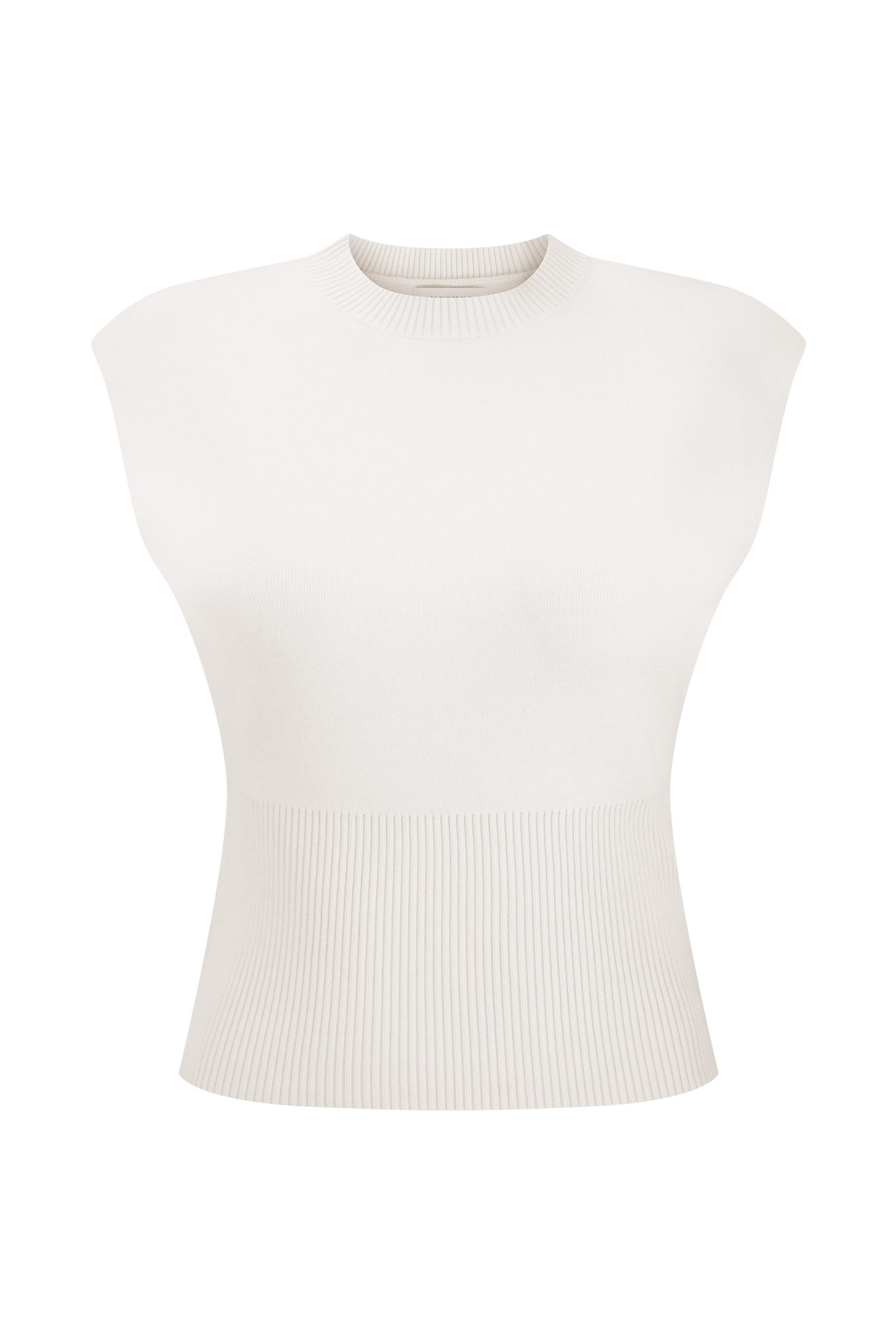 Top en tricot sans manches Sharpay - Ivoire