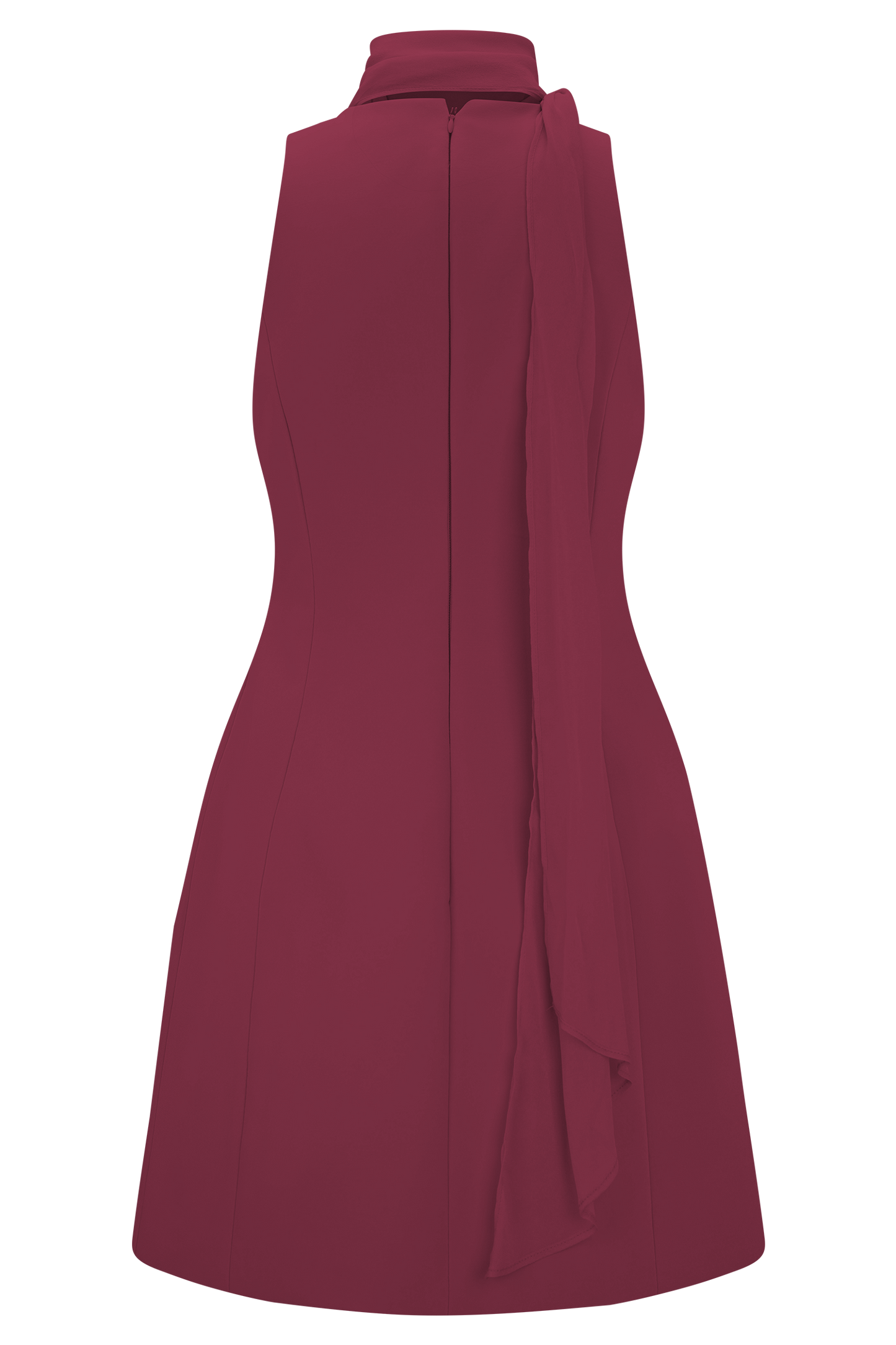 Mini-robe brodée Skyler Suiting - Vin rouge