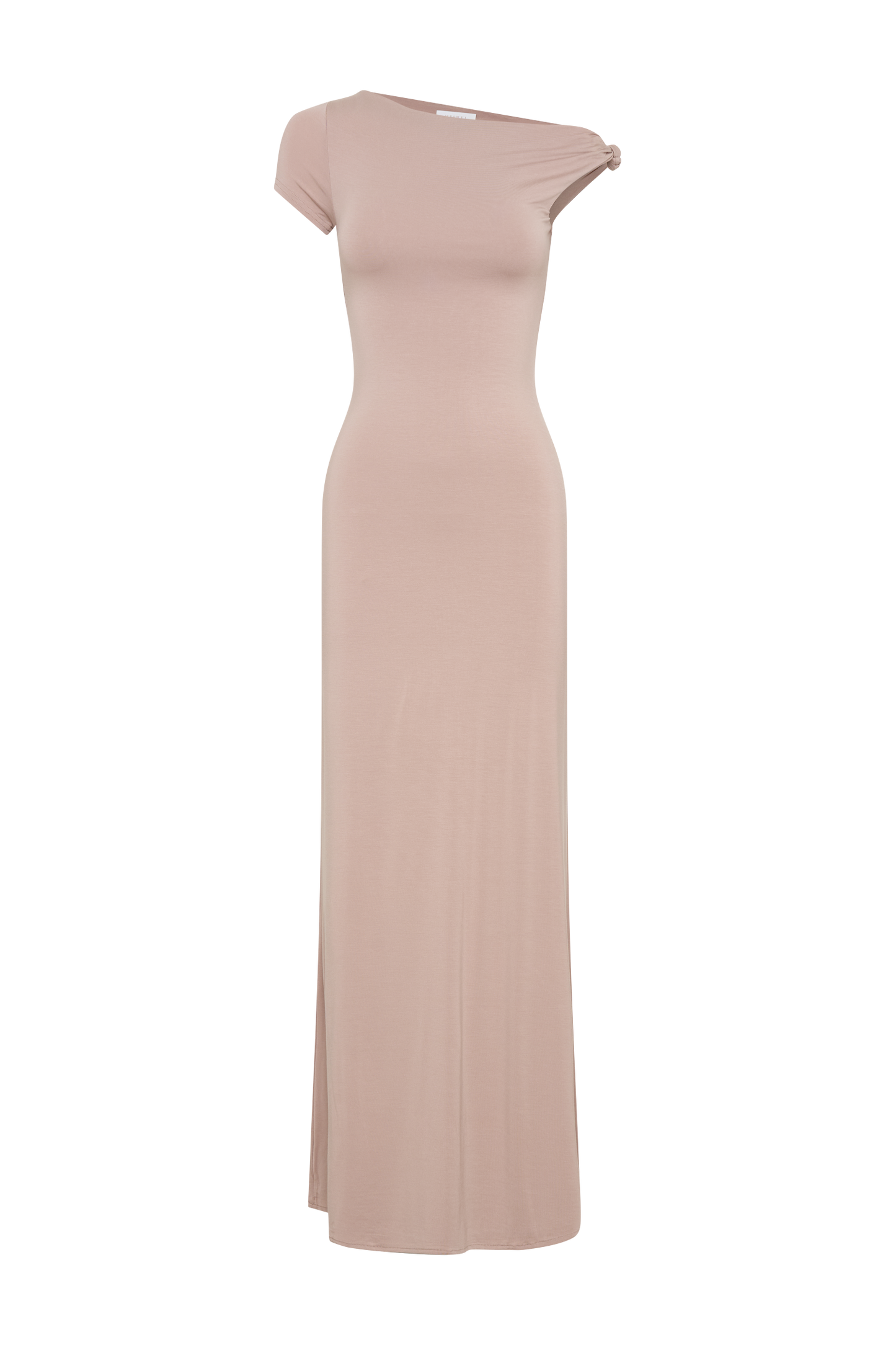 Robe Maxi Modal à Manches Courtes Tamsin - Couleur Champignon
