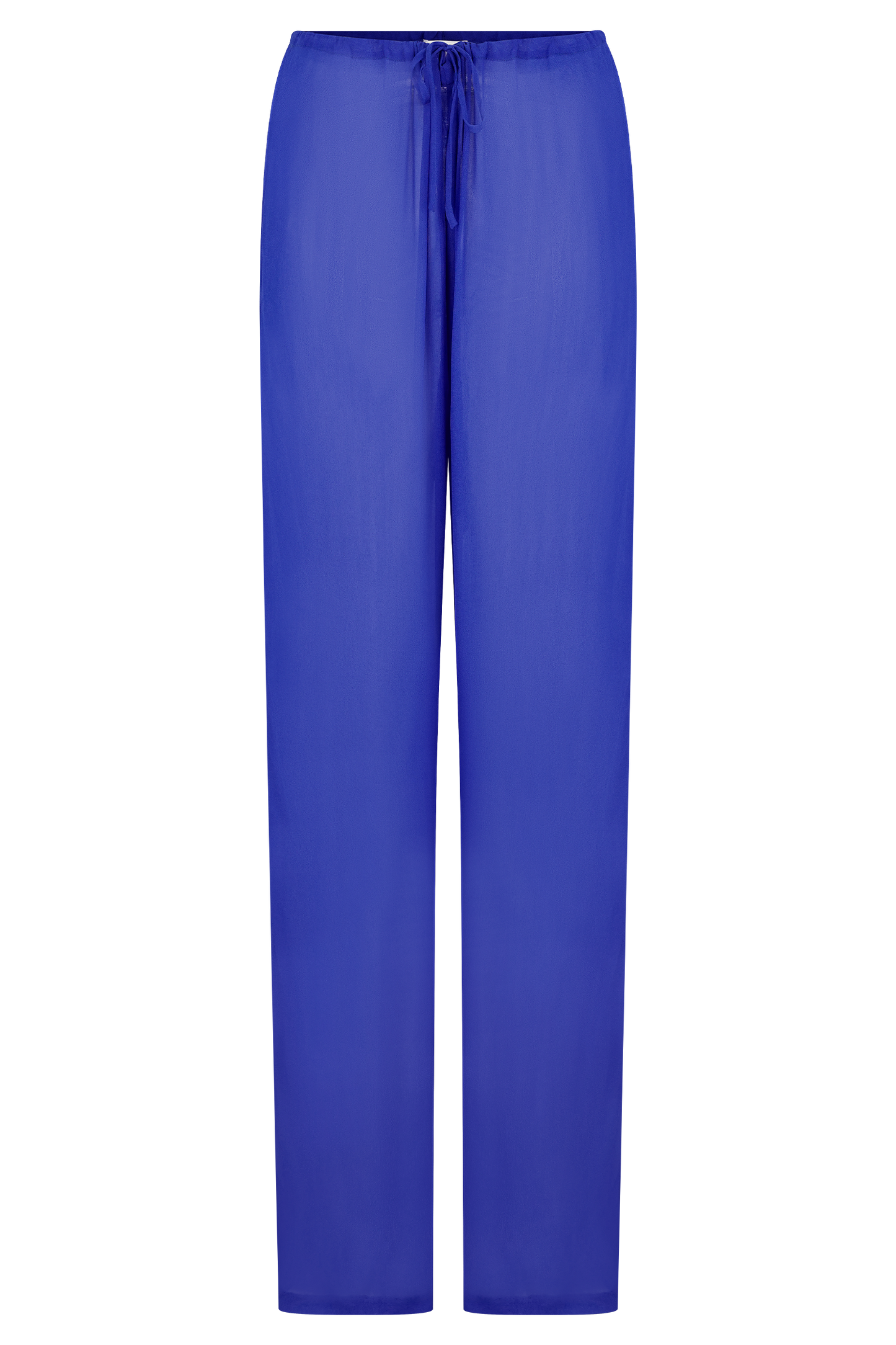 Pantalon droit transparent Tonya - Bleu cobalt
