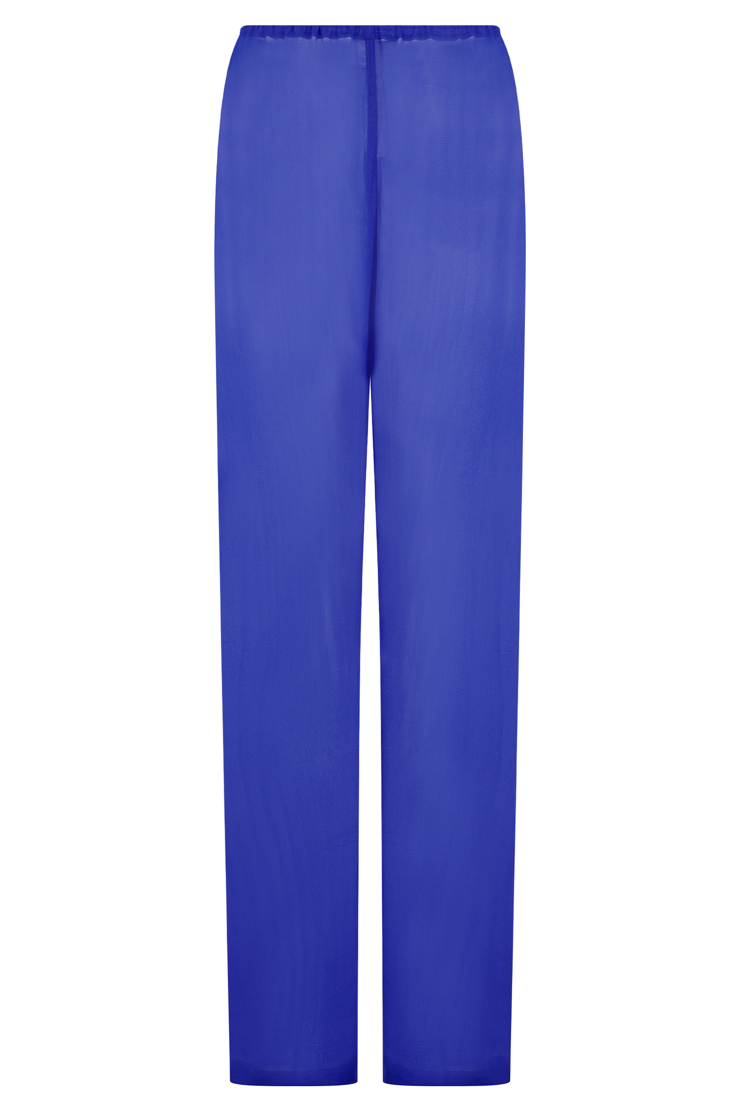 Pantalon droit transparent Tonya - Bleu cobalt