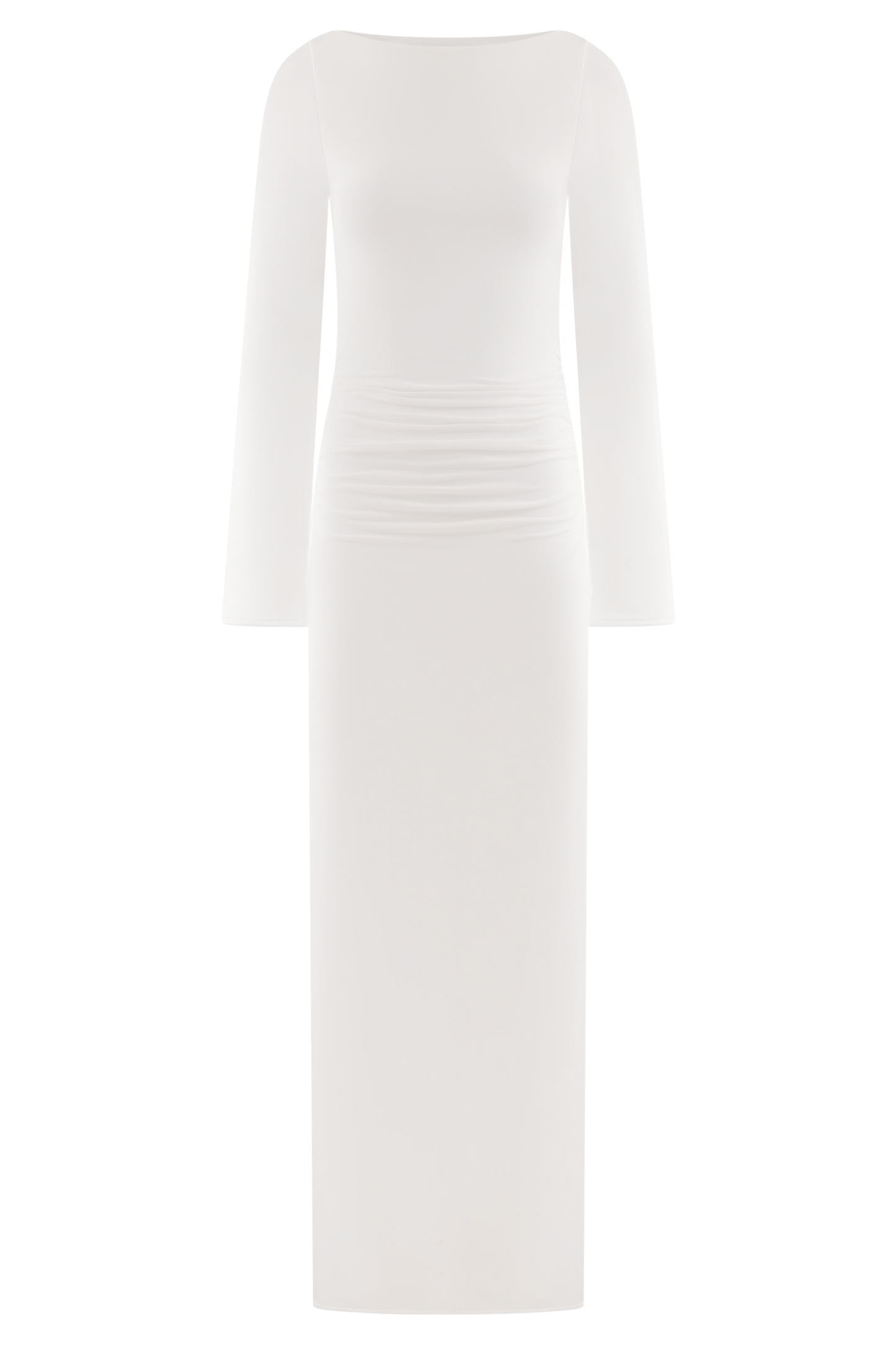 Robe Maxi Vienna en Jersey Découpe - Blanc