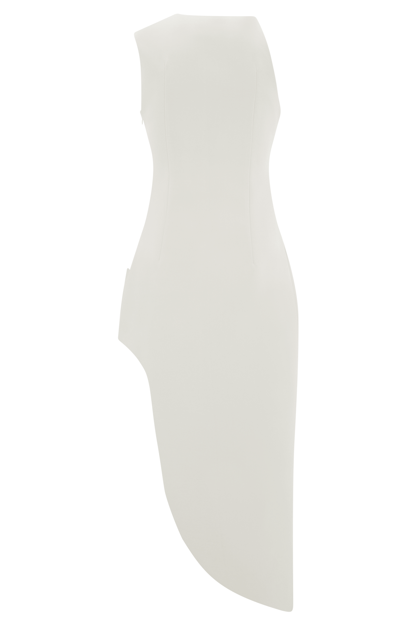 Robe midi brodée Virginia en tailleur - Blanc