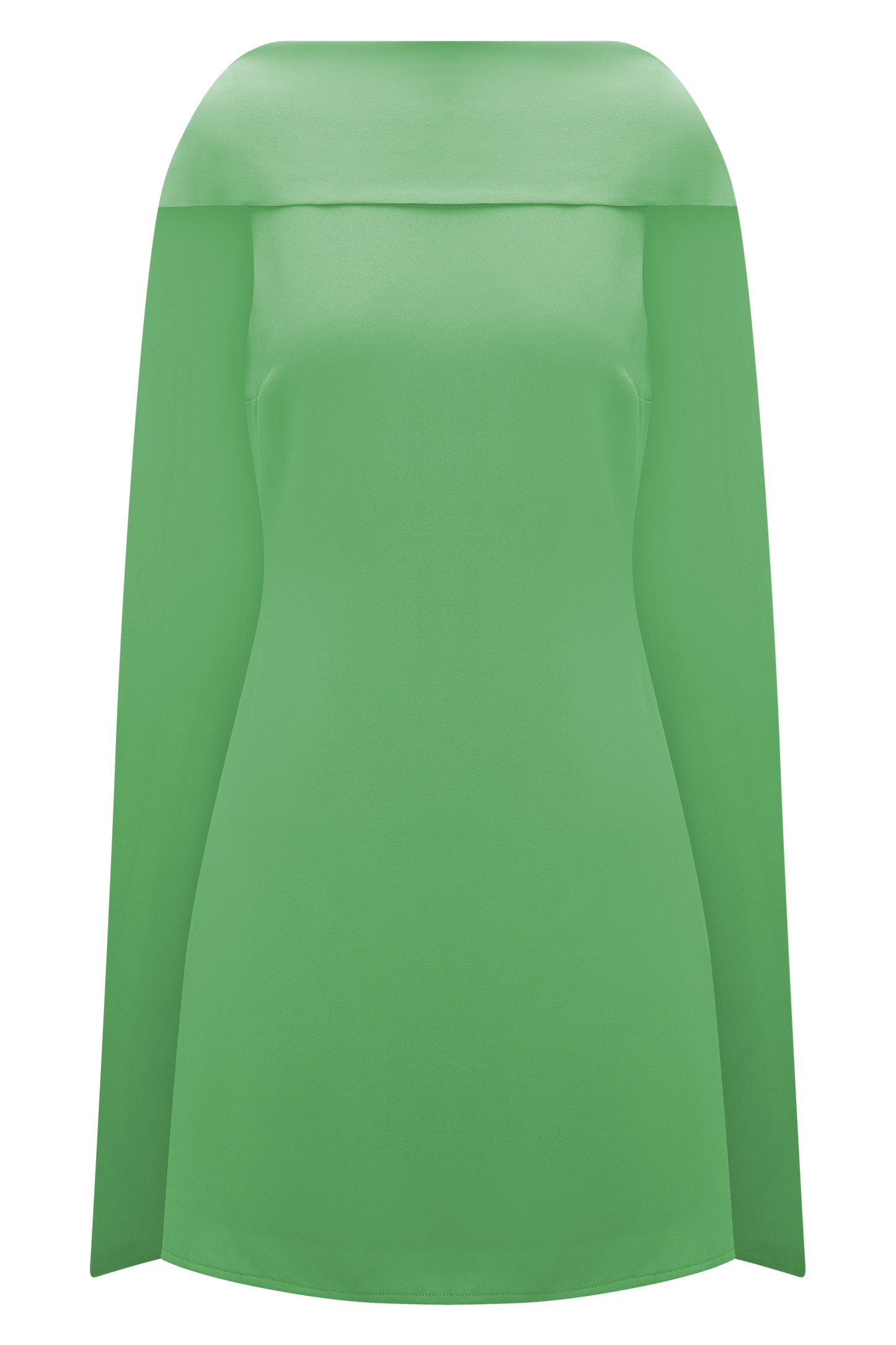 Robe mini drapée avec écharpe Wynter - Verte