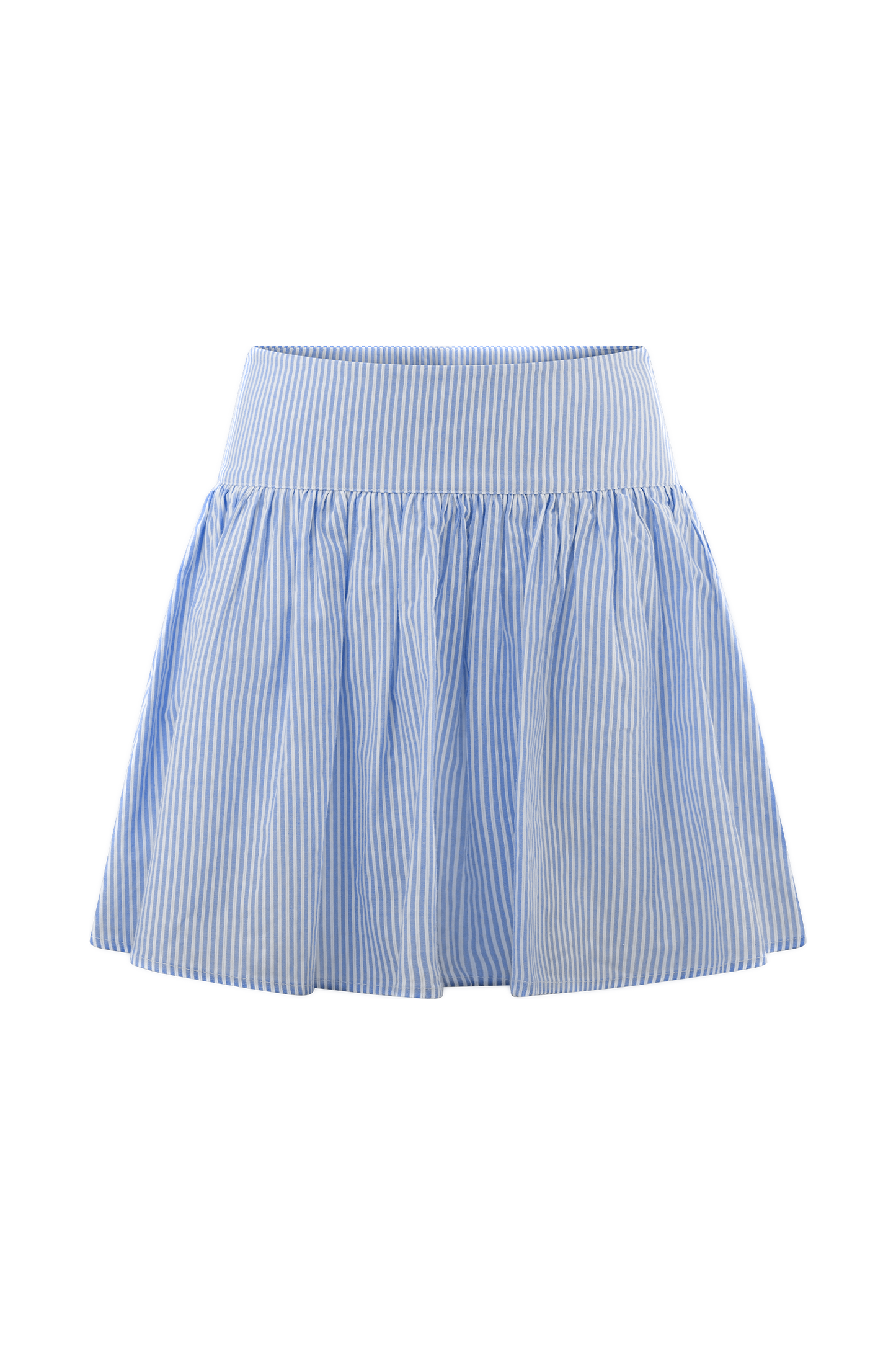 Jupe mini Gretel à empiècements - Rayures bleues