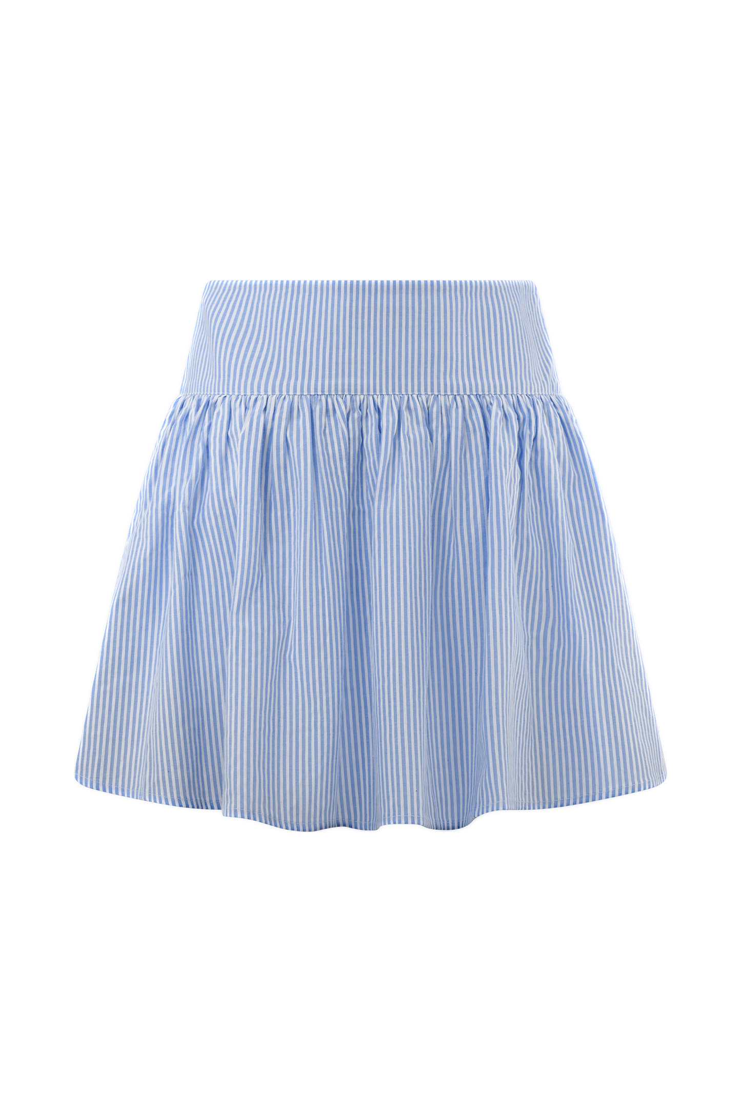 Jupe mini Gretel à empiècements - Rayures bleues