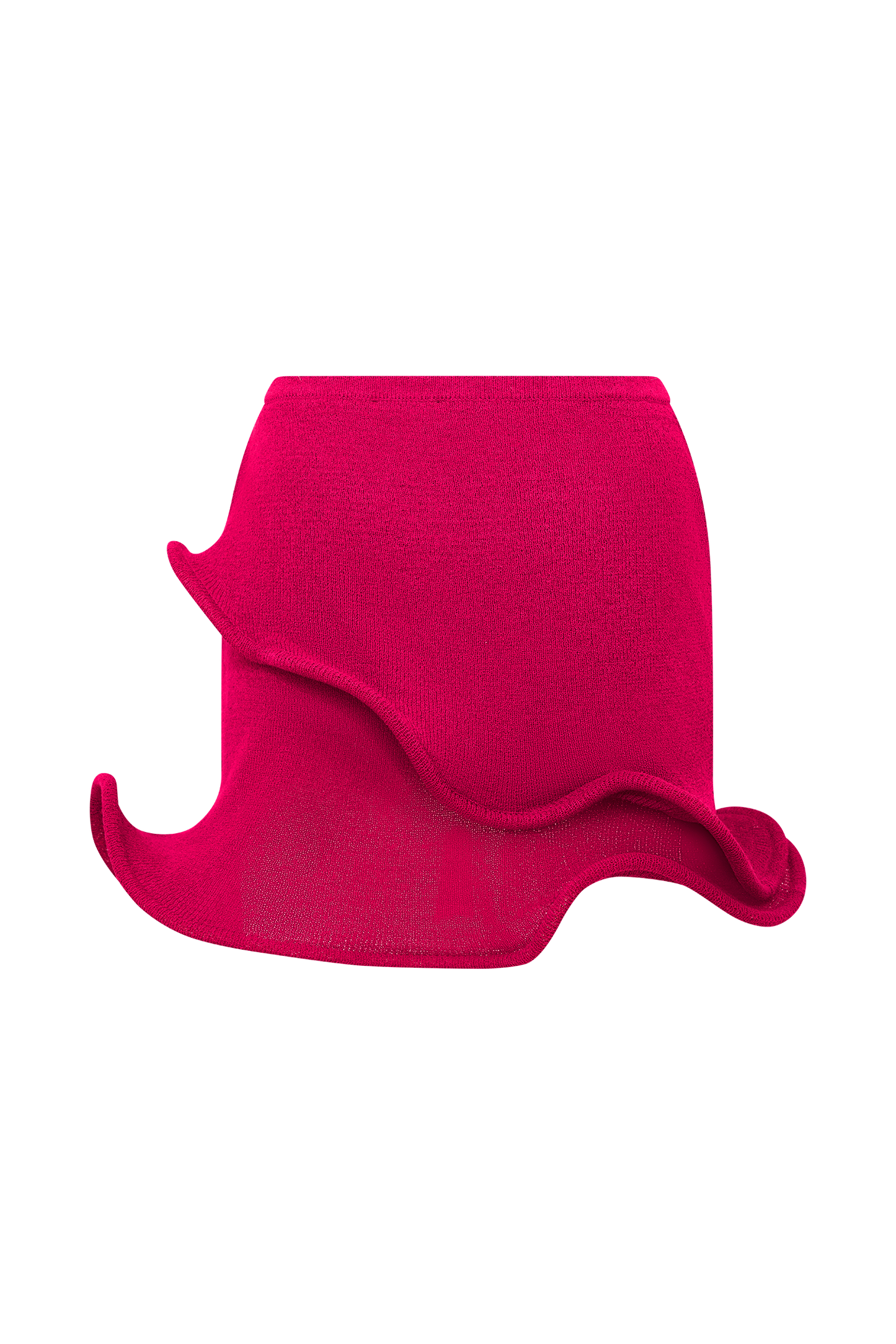 Jupe mini en tricot Haisley - Framboise