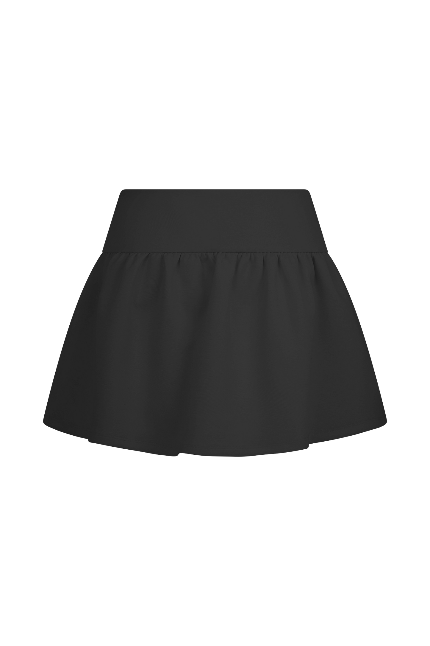 Mini-jupe-short à volants Jennie - Noir