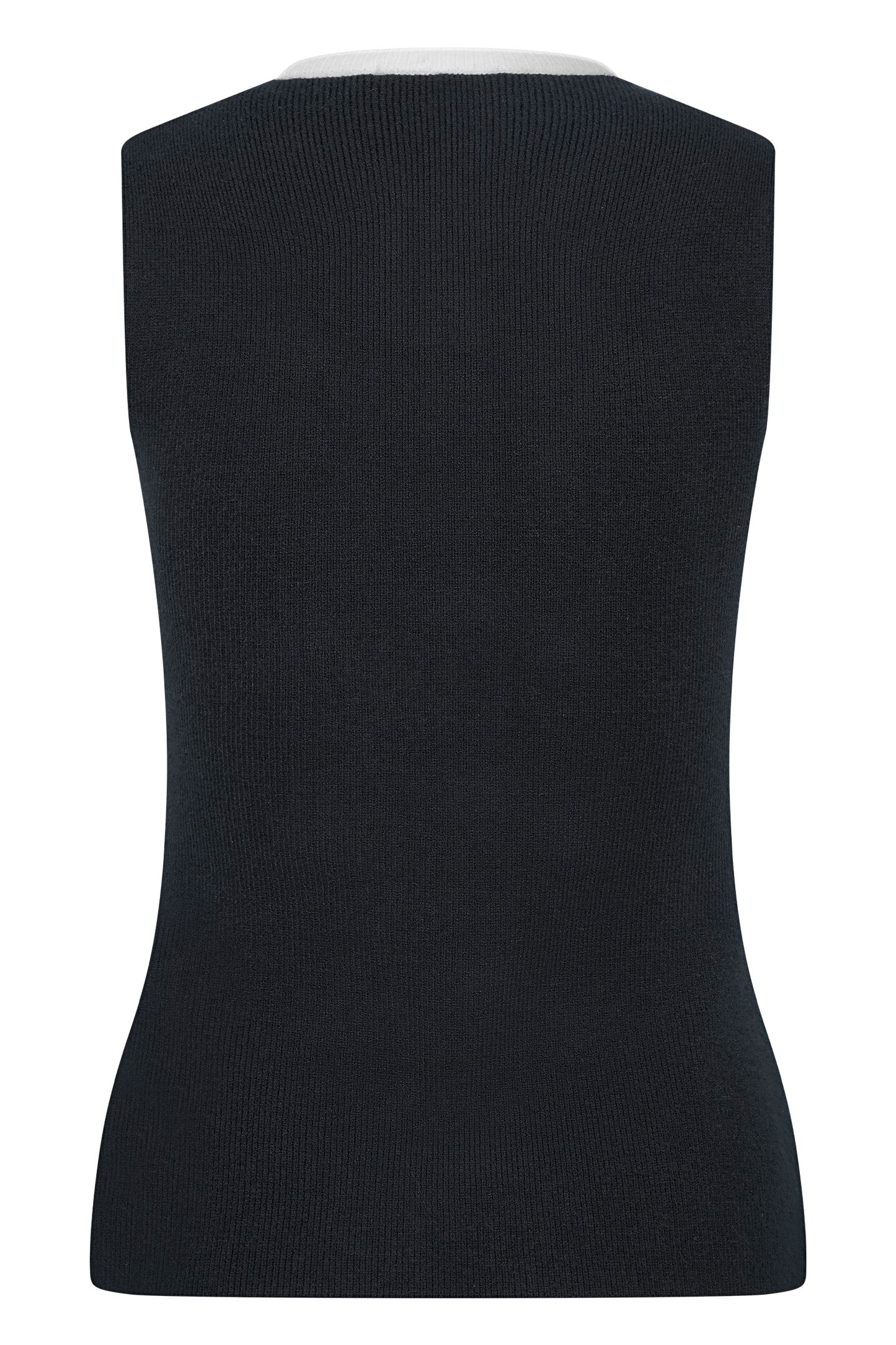 Top en tricot contrasté Julianne - Noir/Blanc