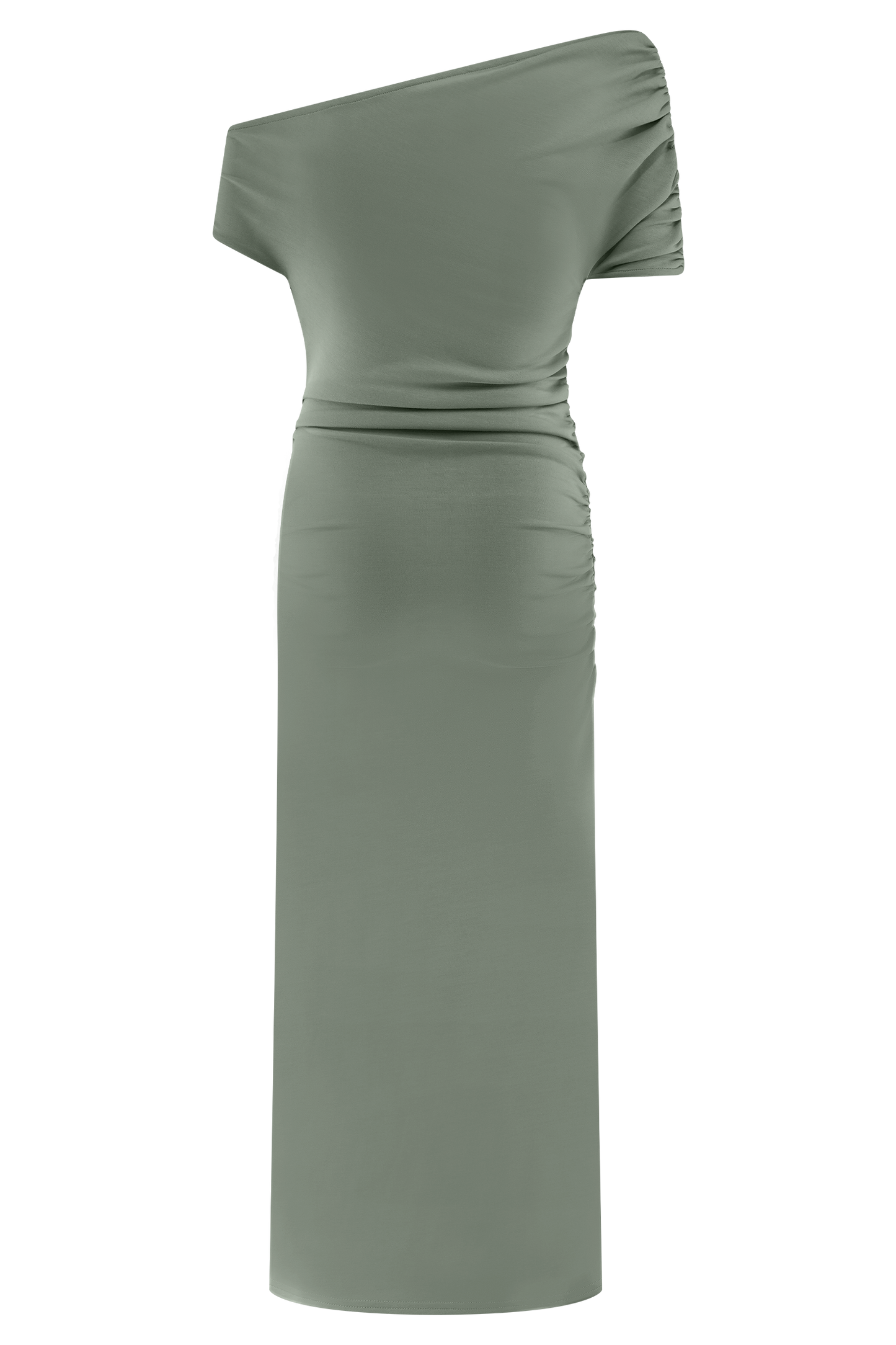 Robe midi en jersey scuba Kendra avec accessoires - SAGE