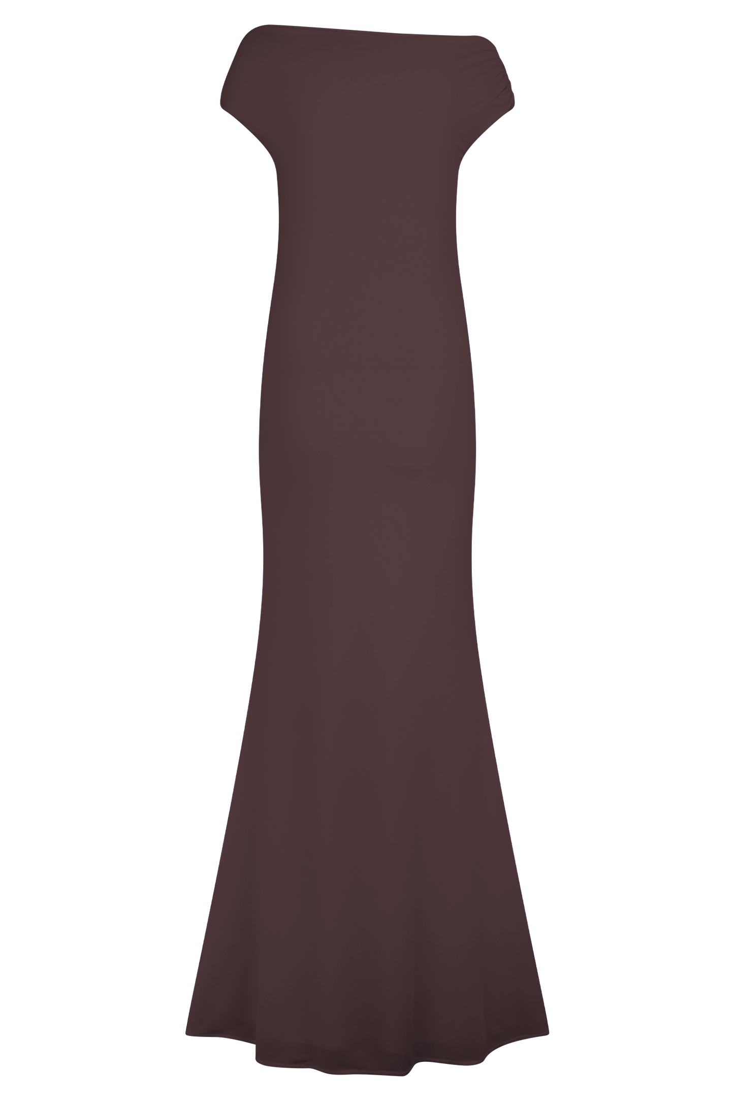 Robe Maxi Kinsley Slinky avec Fentes - Chocolat