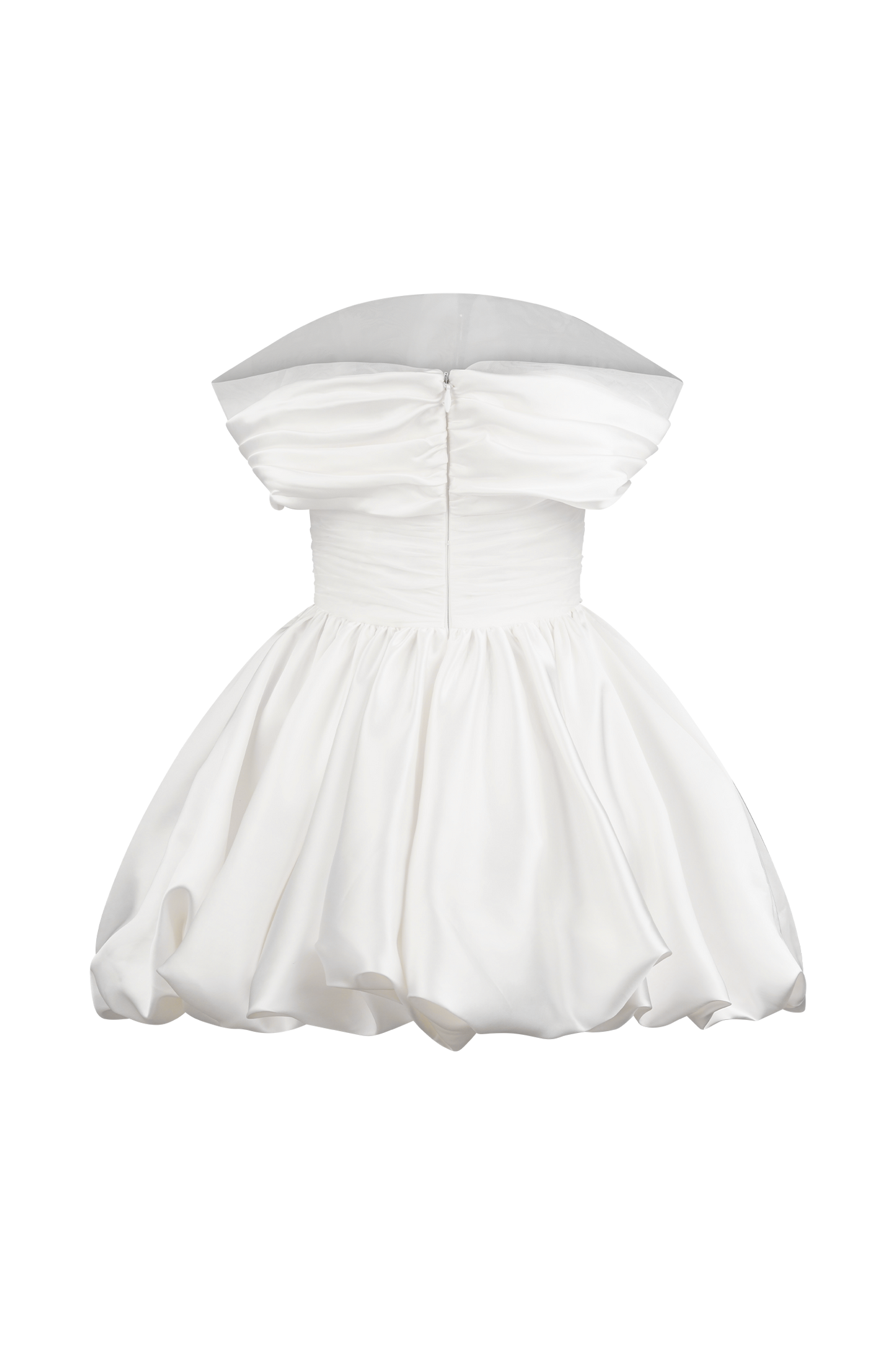 Robe mini Lauretta à épaules dénudées - Blanche