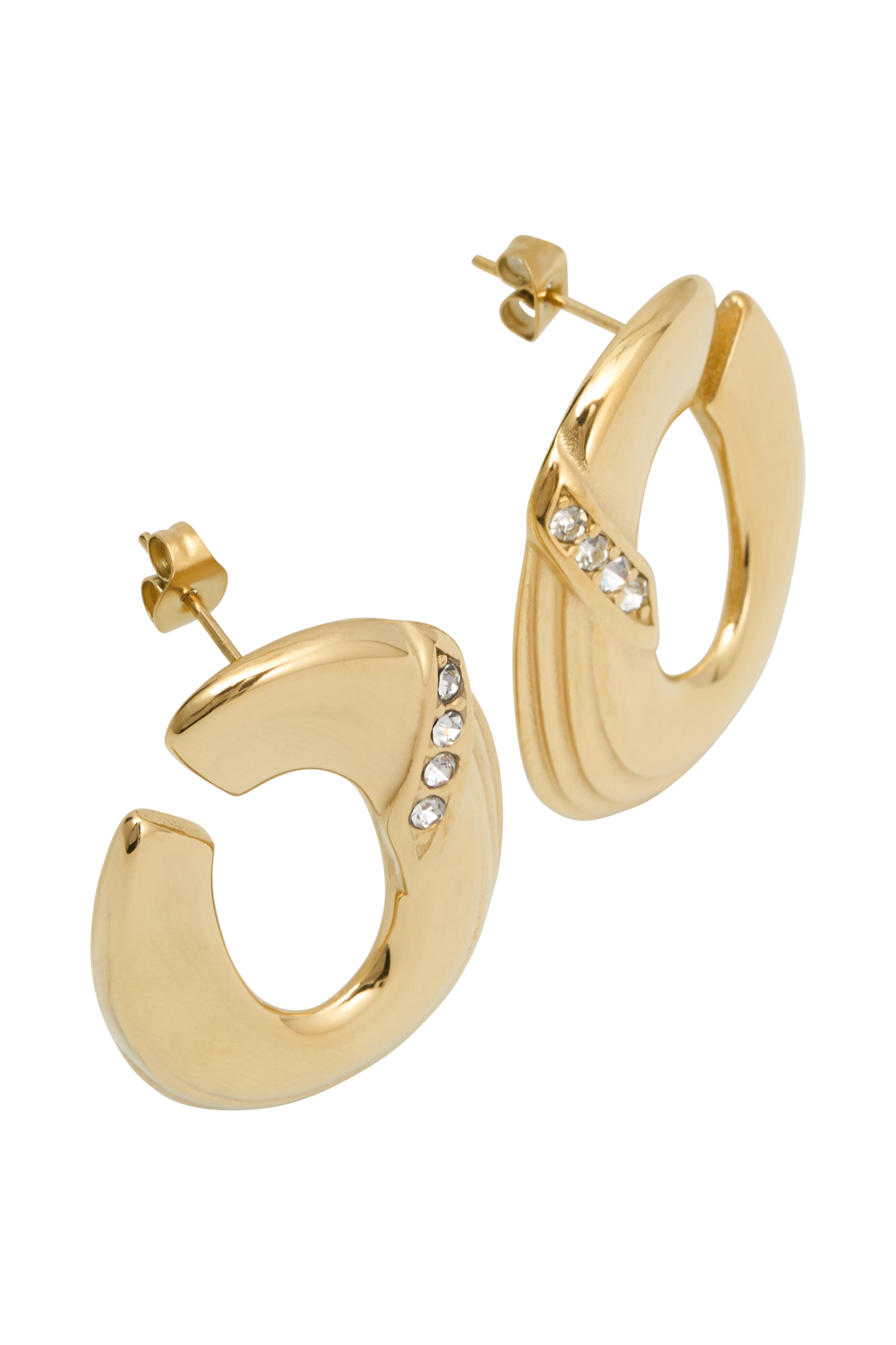 Boucles d'oreilles créoles Lennon - Or