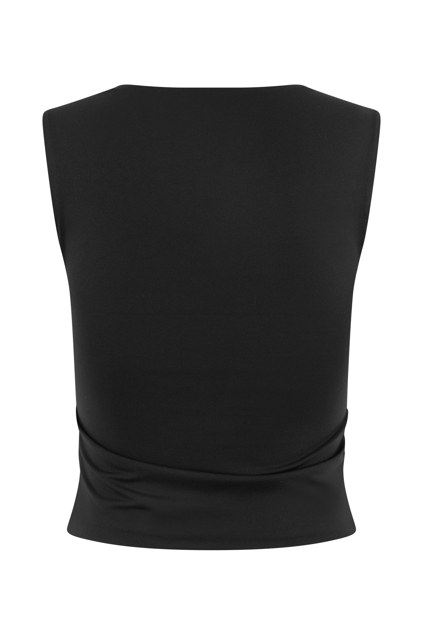 Top long en nylon recyclé Linley - Noir