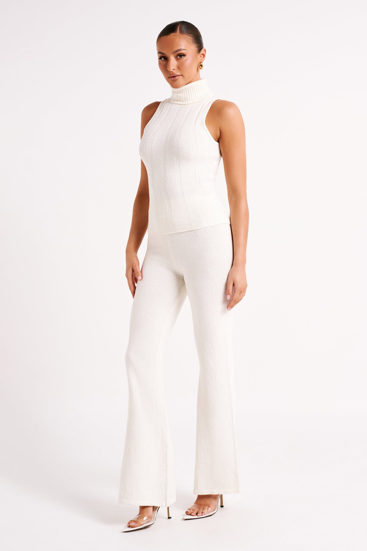 Pantalon en Tricot Angelina - Ivoire