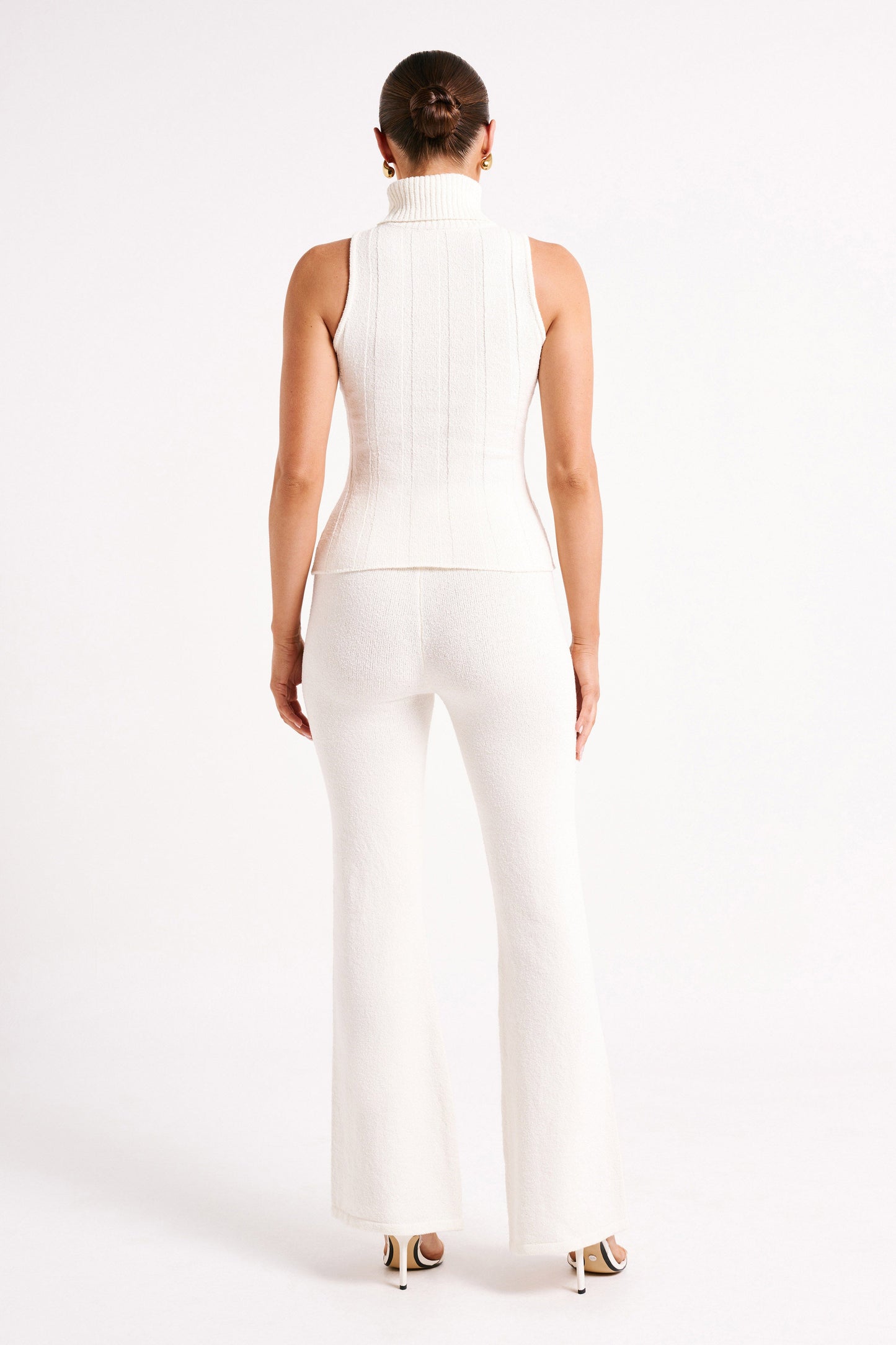 Pantalon en Tricot Angelina - Ivoire