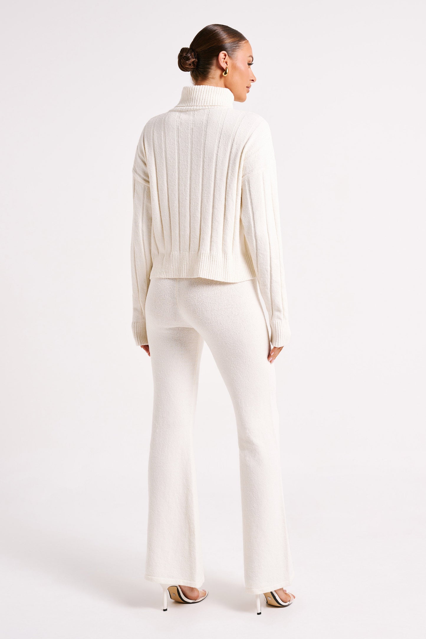 Pantalon en Tricot Angelina - Ivoire