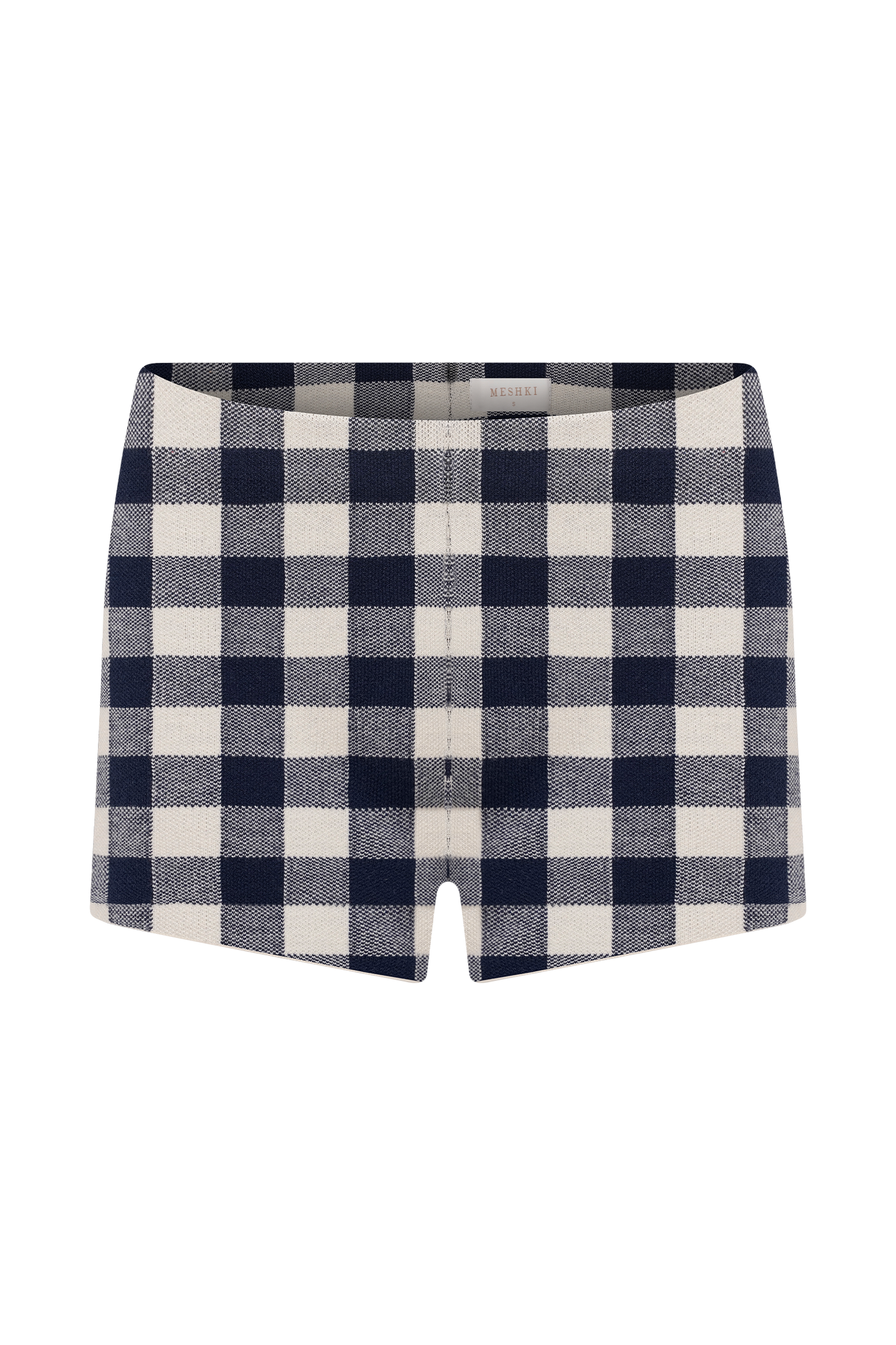 Short en tricot Marcie - Gingham marine