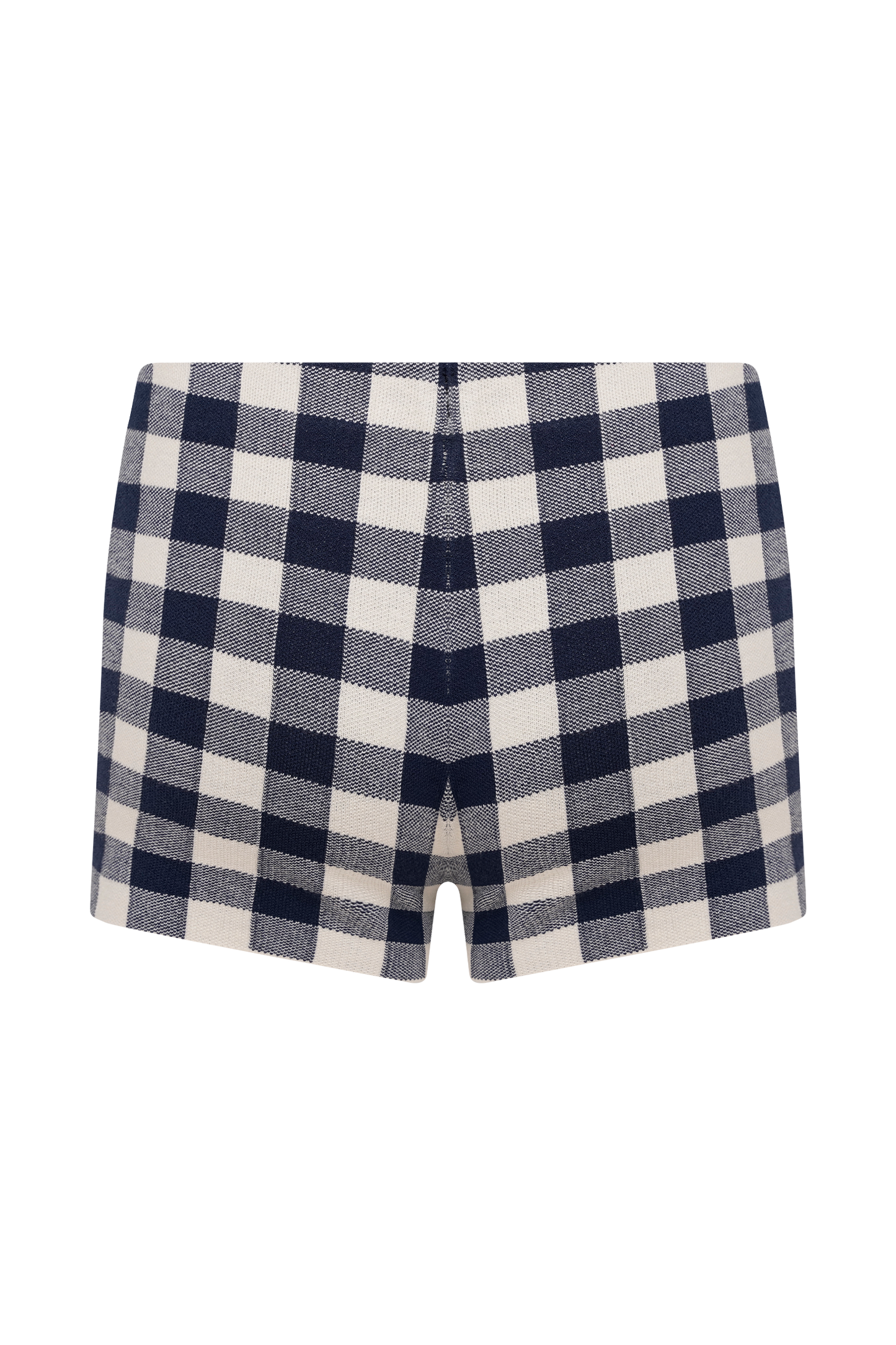 Short en tricot Marcie - Gingham marine