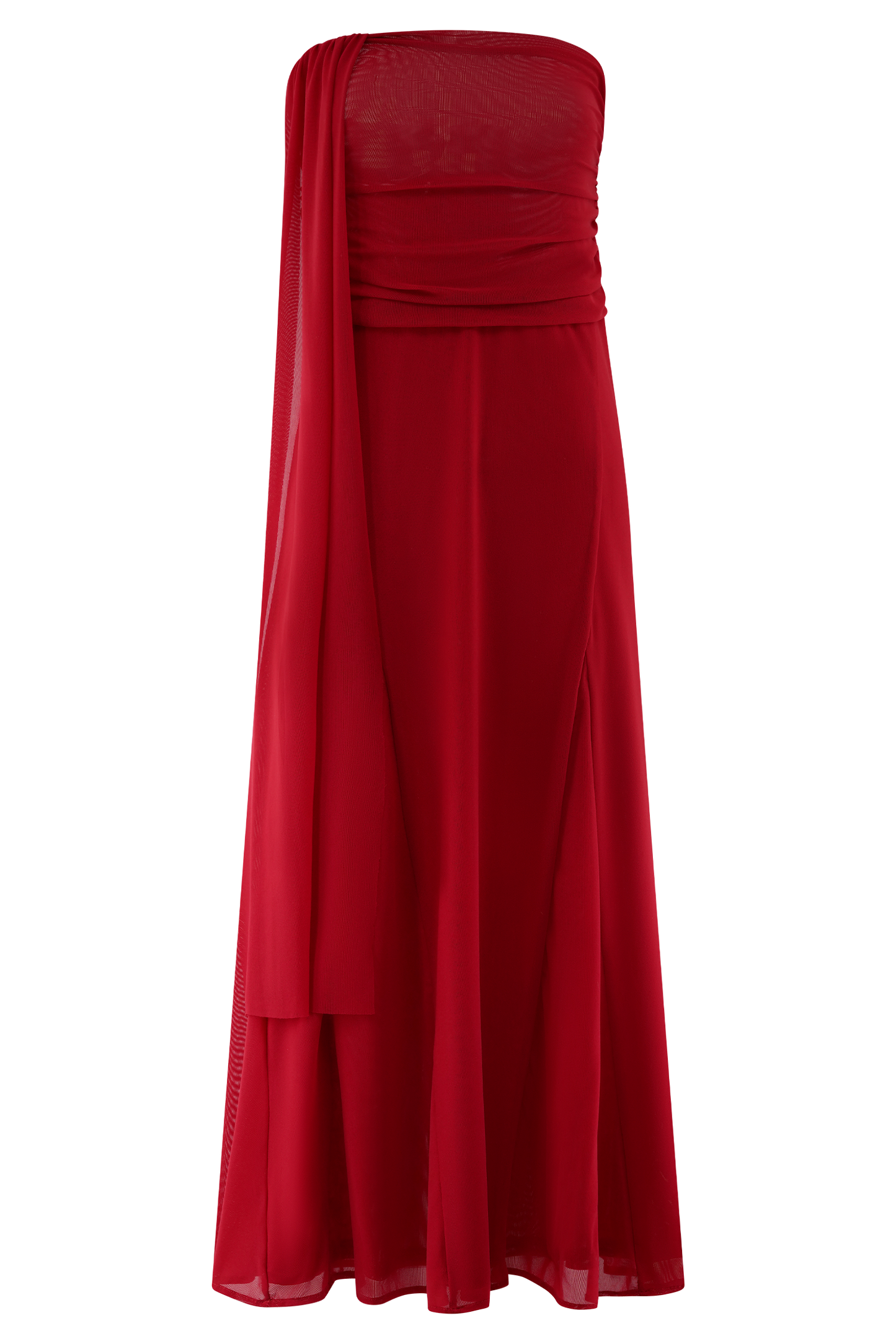 Jupe Maxi en Maille Arna - Rubis
