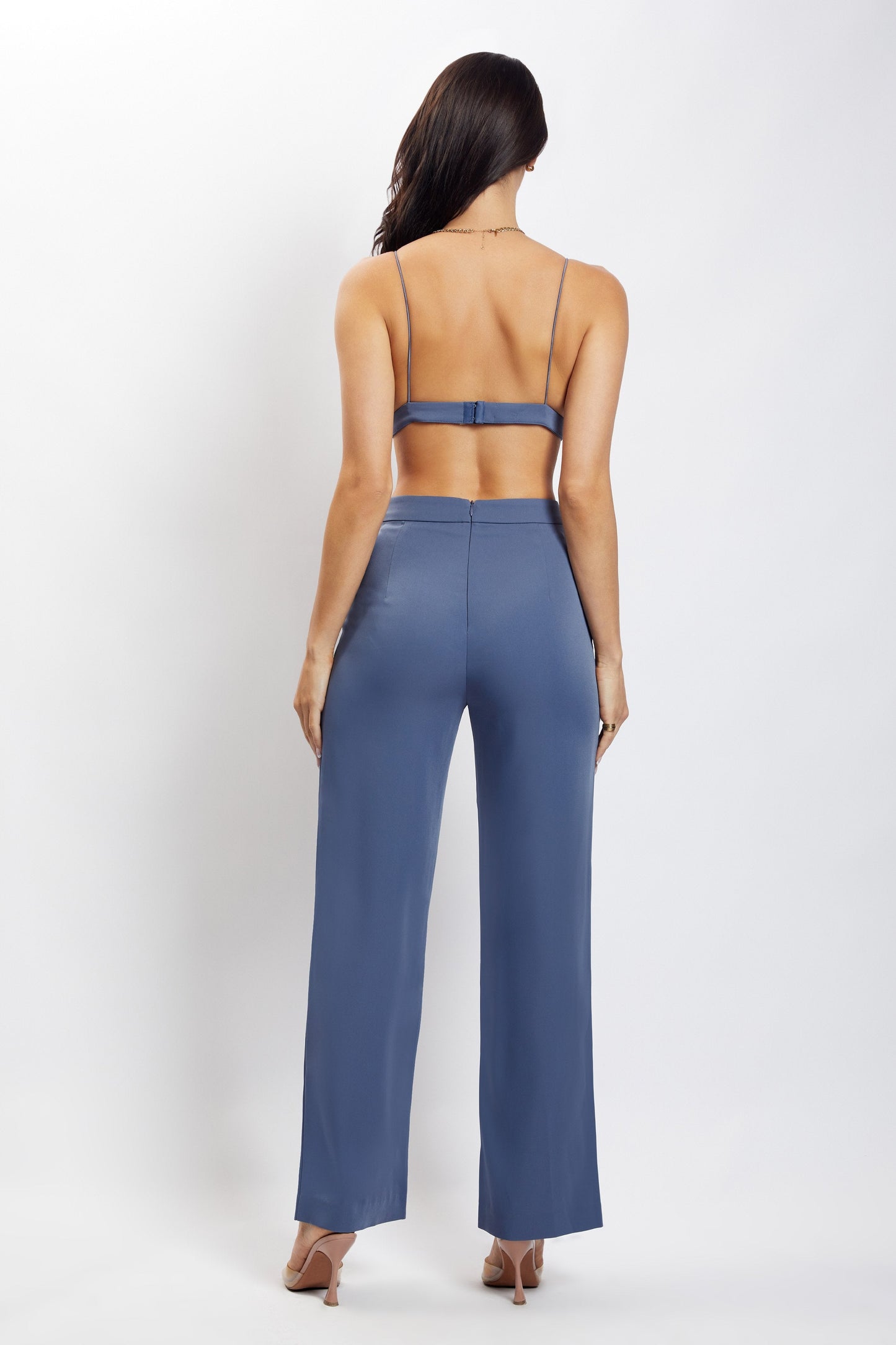Cynthia Triangle Bralette - Bleu acier