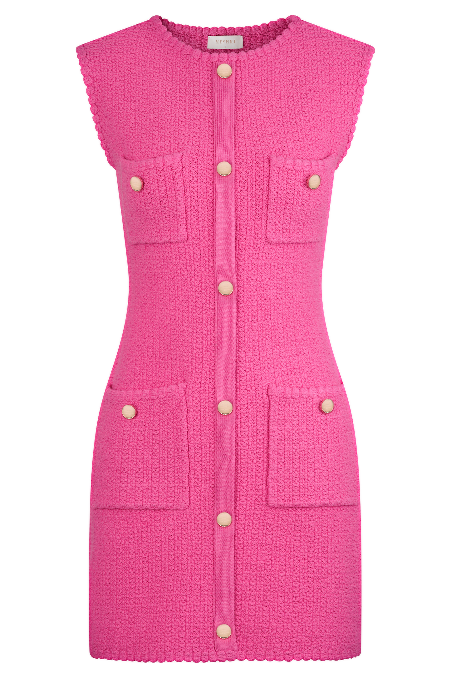 Mini-robe en tricot Mia - Rose