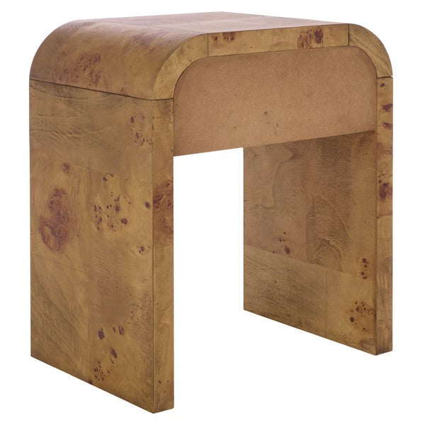 Table de chevet Hinata en bois naturel