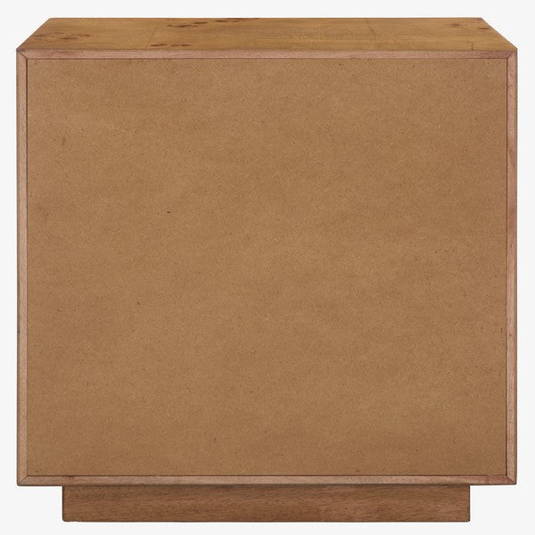 Table de chevet en bois de Tahan, couleur naturelle