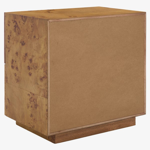 Table de chevet en bois de Tahan, couleur naturelle