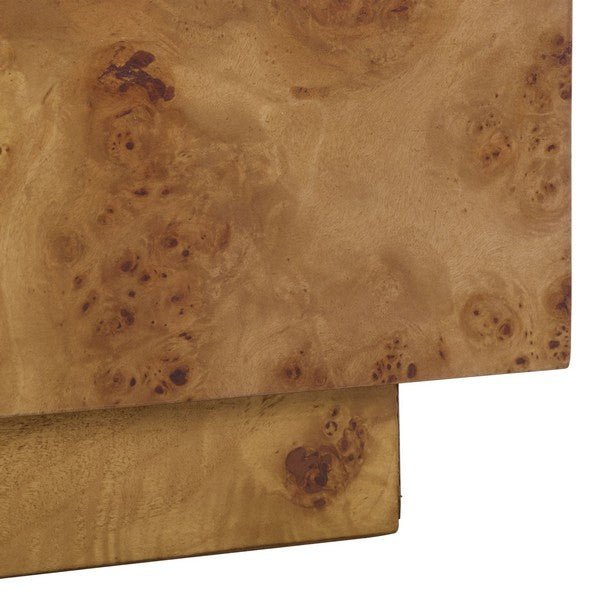 Table de chevet en bois de Tahan, couleur naturelle