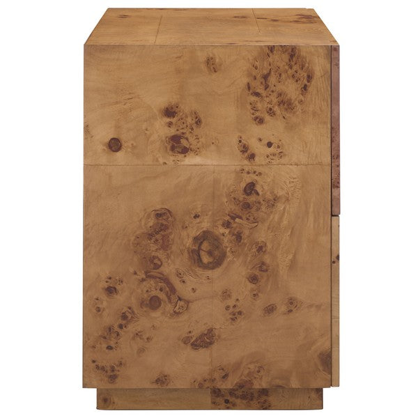 Table de chevet en bois de Tahan, couleur naturelle